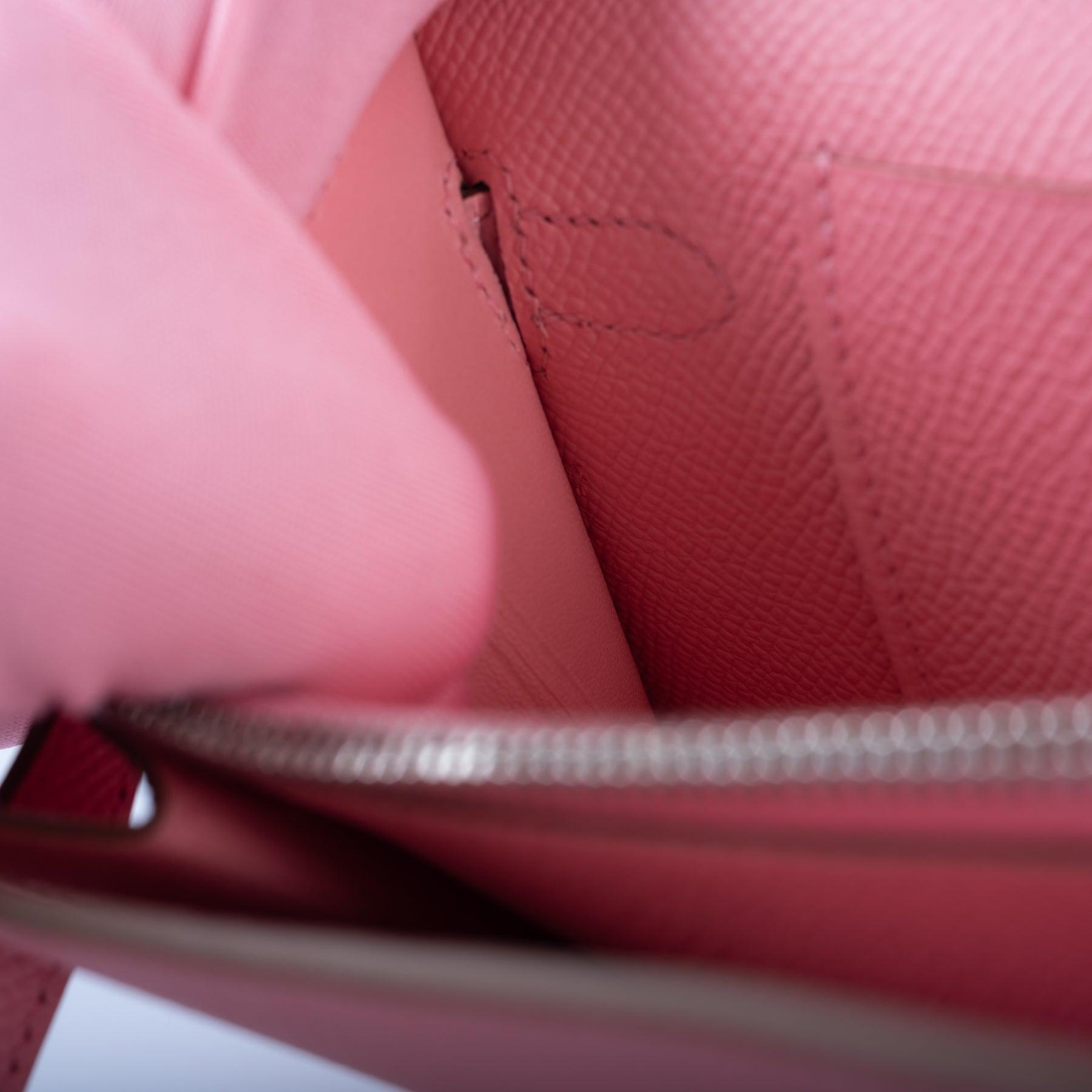 Hermès Kelly To Go Wallet Rose Confetti Epsom Palladium Hardware