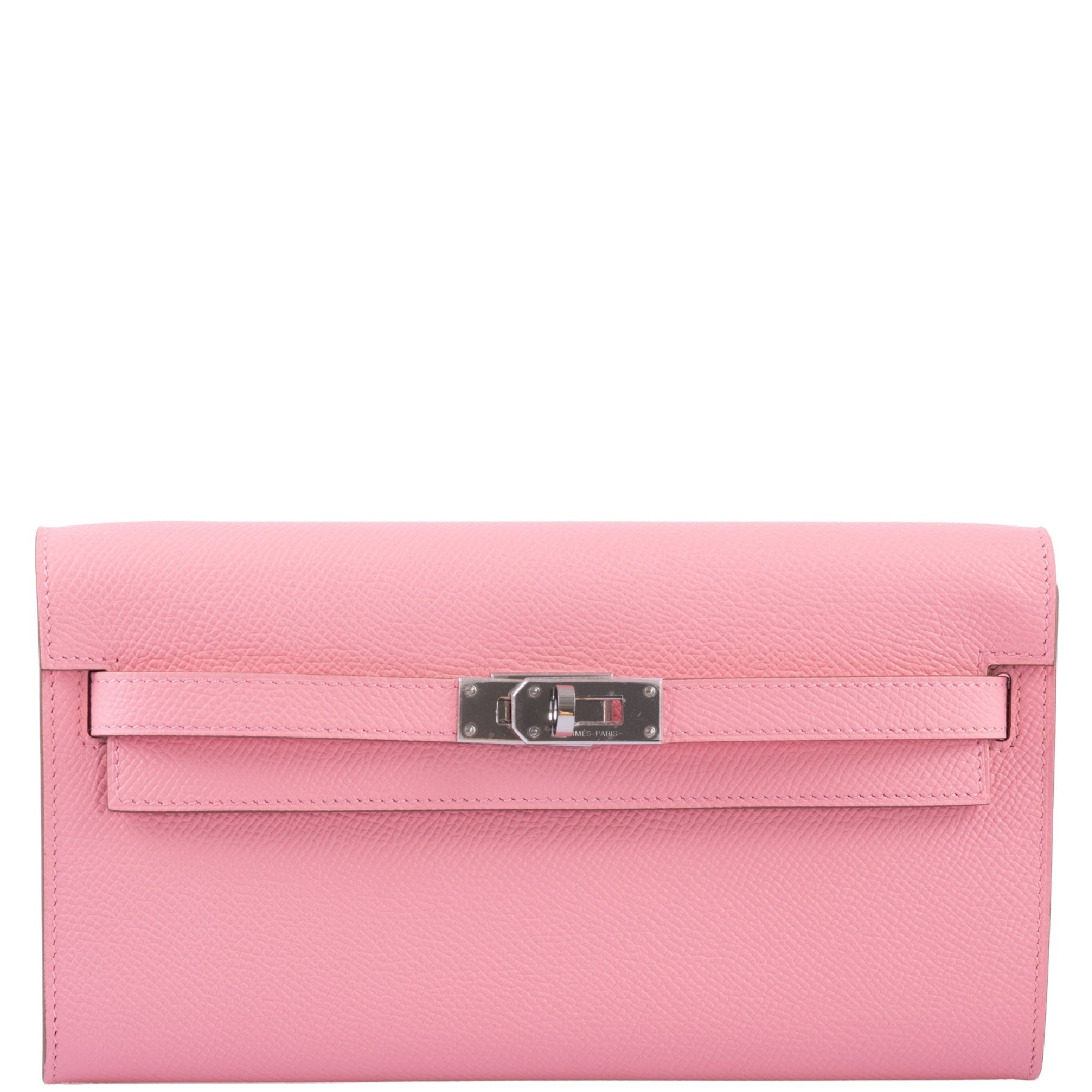 Hermès Kelly To Go Wallet Rose Confetti Epsom Palladium Hardware