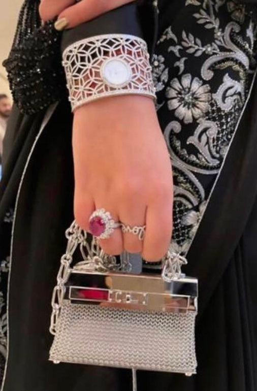 Hermès Kellymorphose Kelly Sterling Silver Sac Bijou Chaine Bag