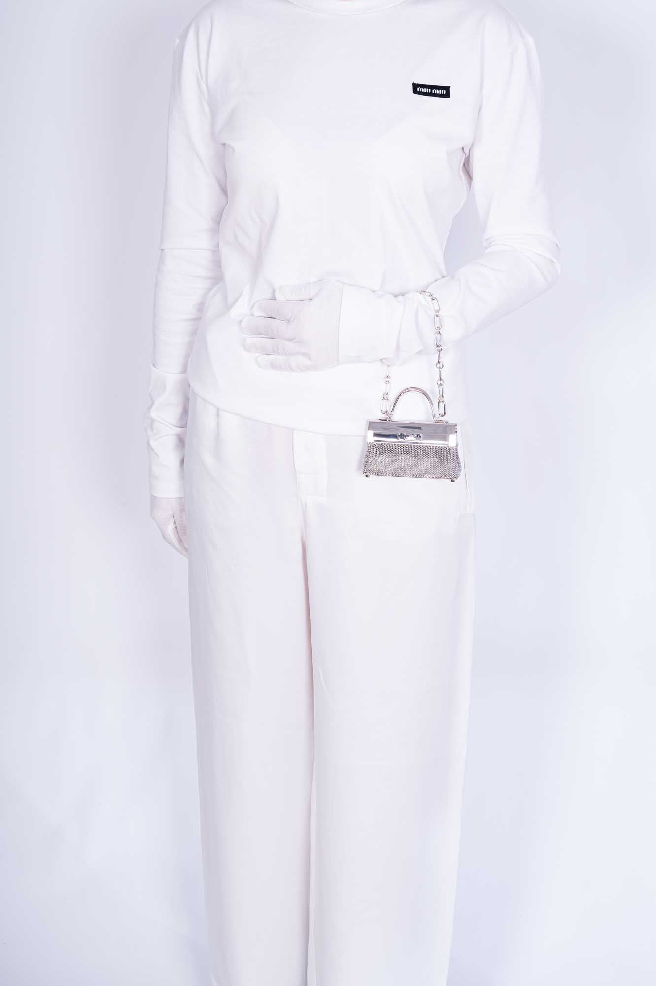 Hermès Kellymorphose Kelly Sterling Silver Sac Bijou Chaine Bag