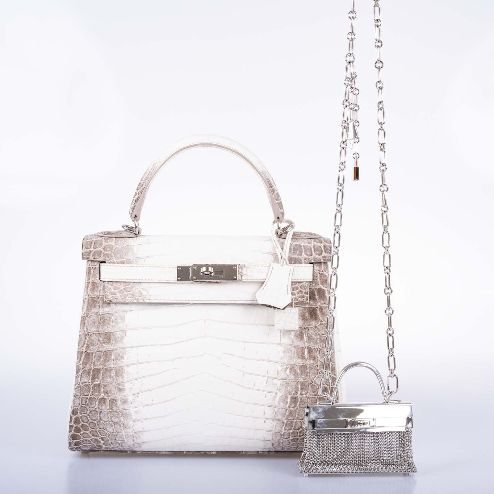 Hermès Kellymorphose Kelly Sterling Silver Sac Bijou Chaine Bag