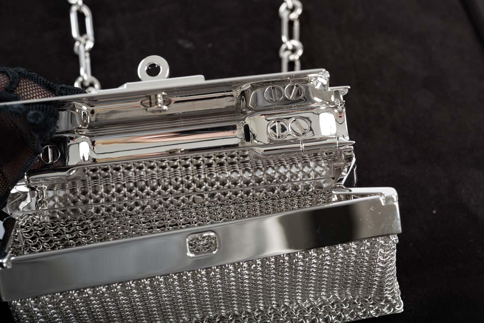 Hermès Kellymorphose Kelly Sterling Silver Sac Bijou Chaine Bag