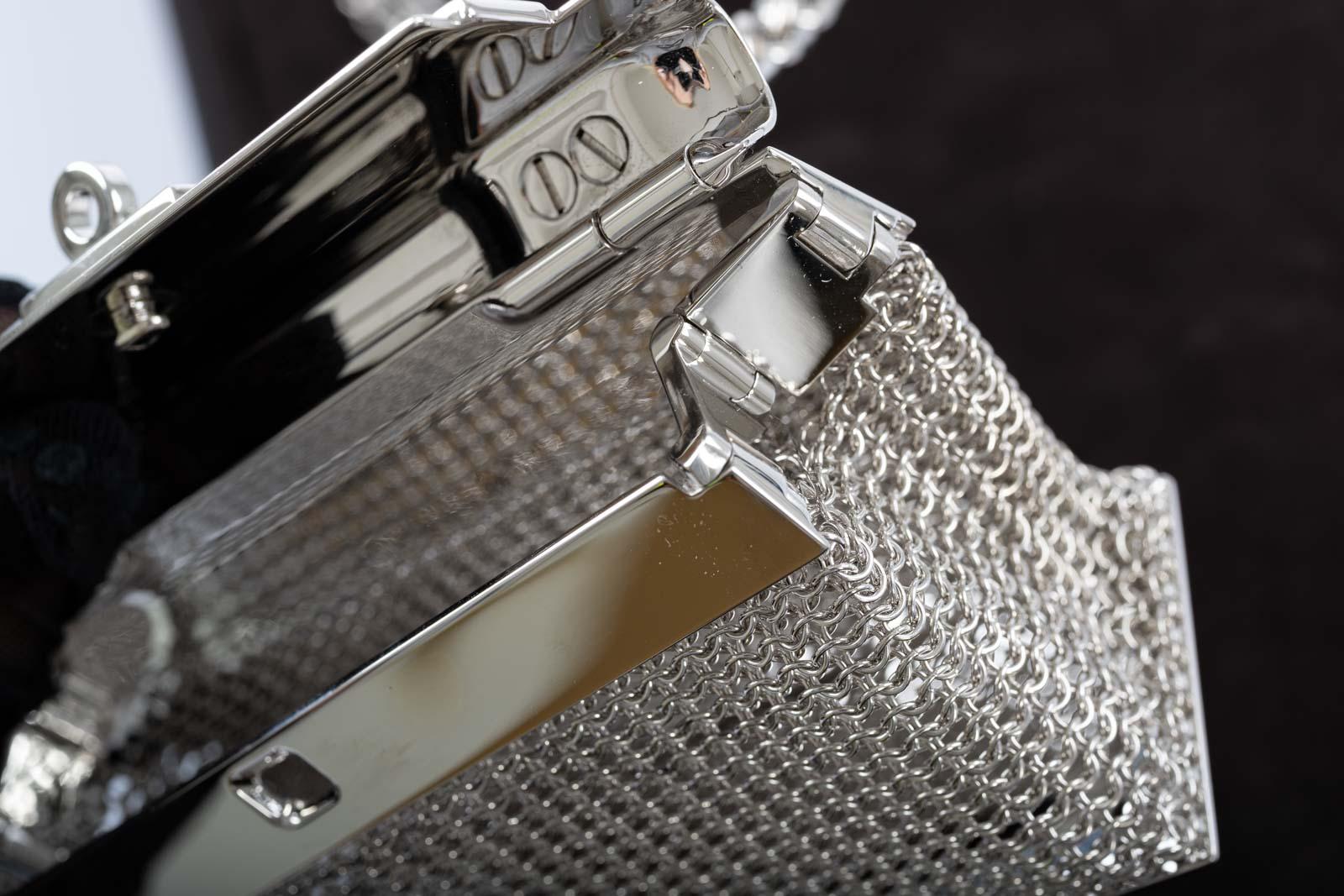 Hermès Kellymorphose Kelly Sterling Silver Sac Bijou Chaine Bag