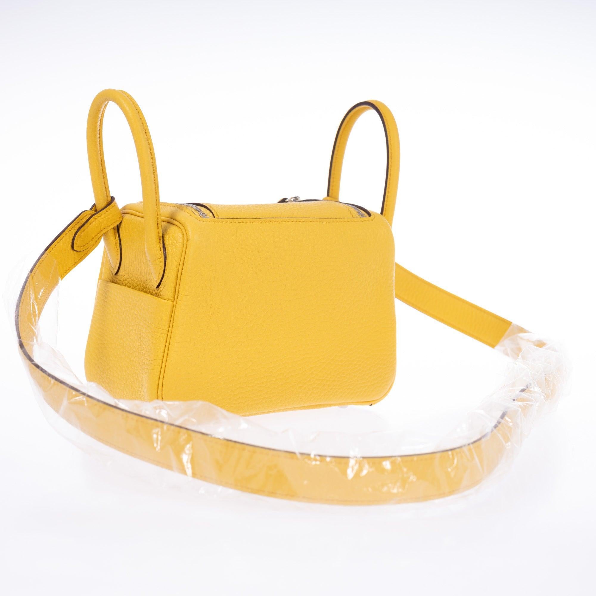 Hermès Lindy 20 Clemence Sun Palladium Hardware