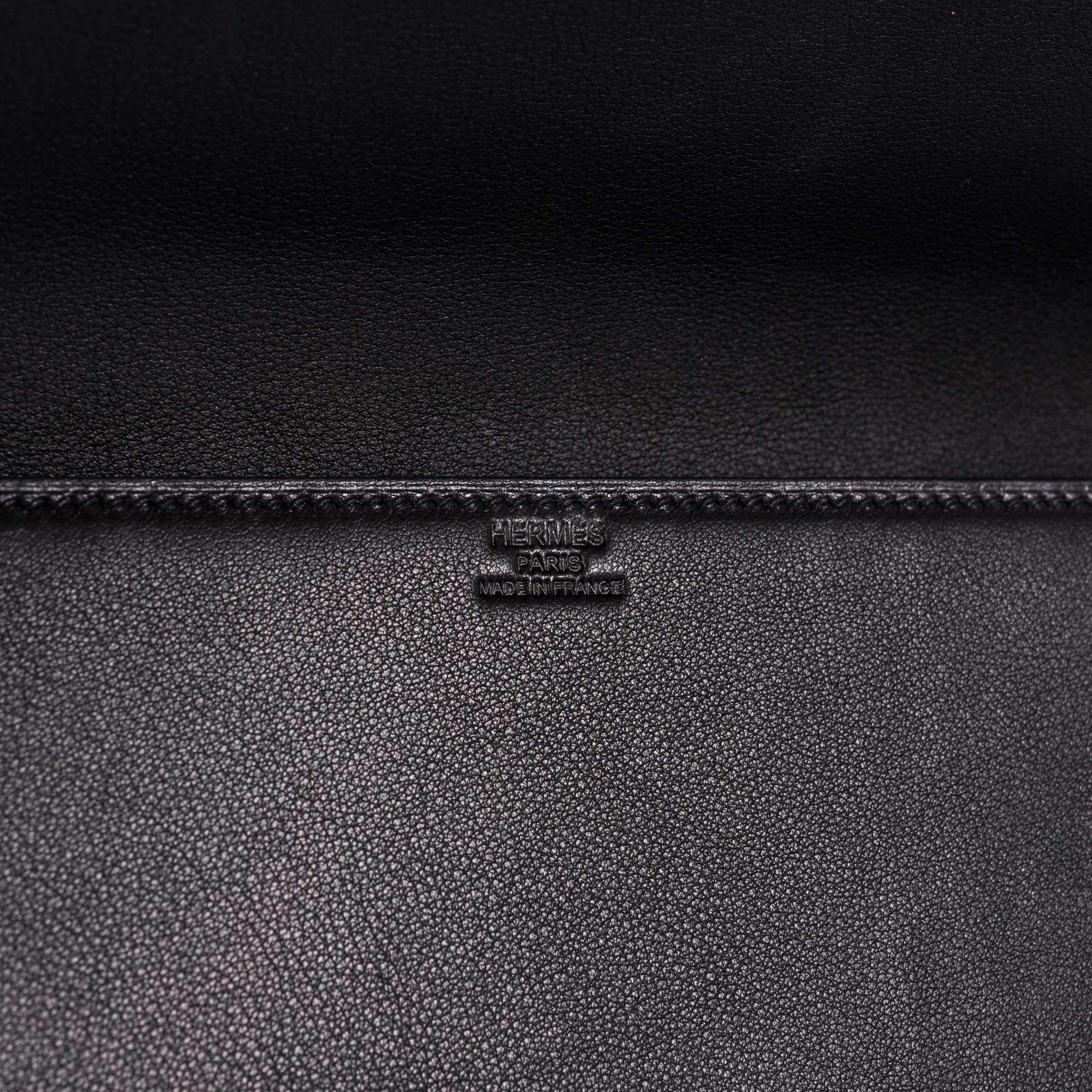 Hermès Long Pochette "Kelly Shadow" Evercalf