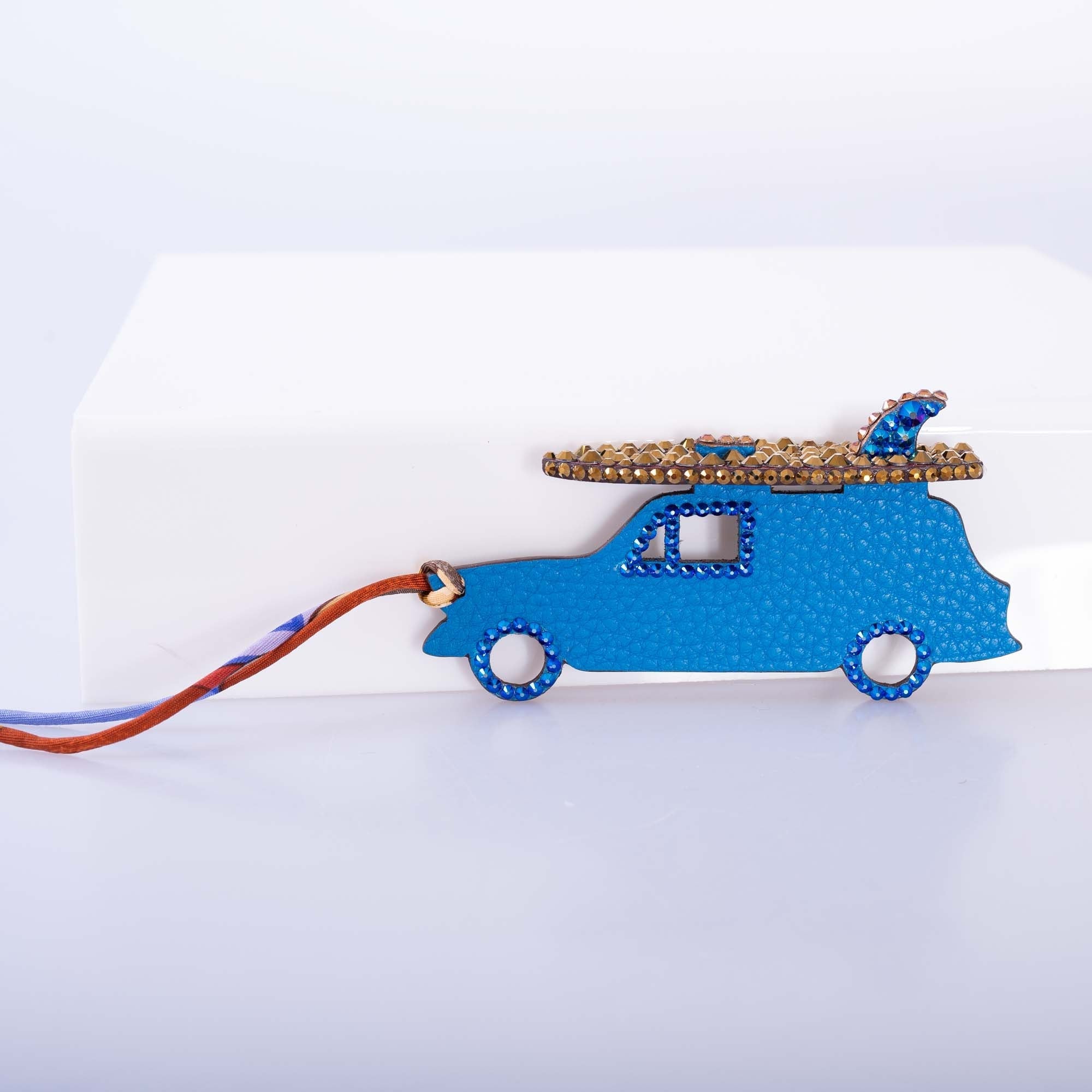 Hermès Micro Car Surf Charm Custom Swarovski