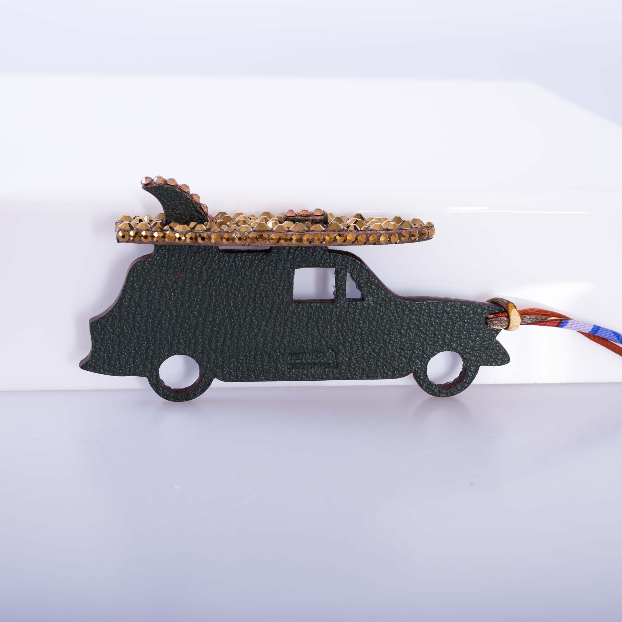 Hermès Micro Car Surf Charm Custom Swarovski