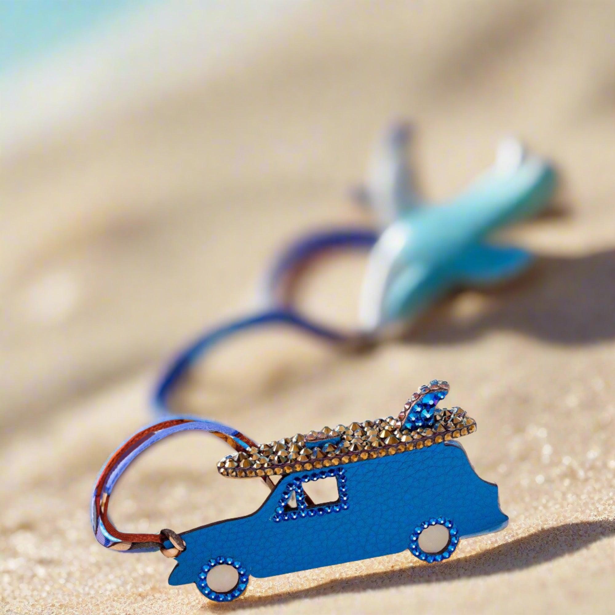 Hermès Micro Car Surf Charm Custom Swarovski
