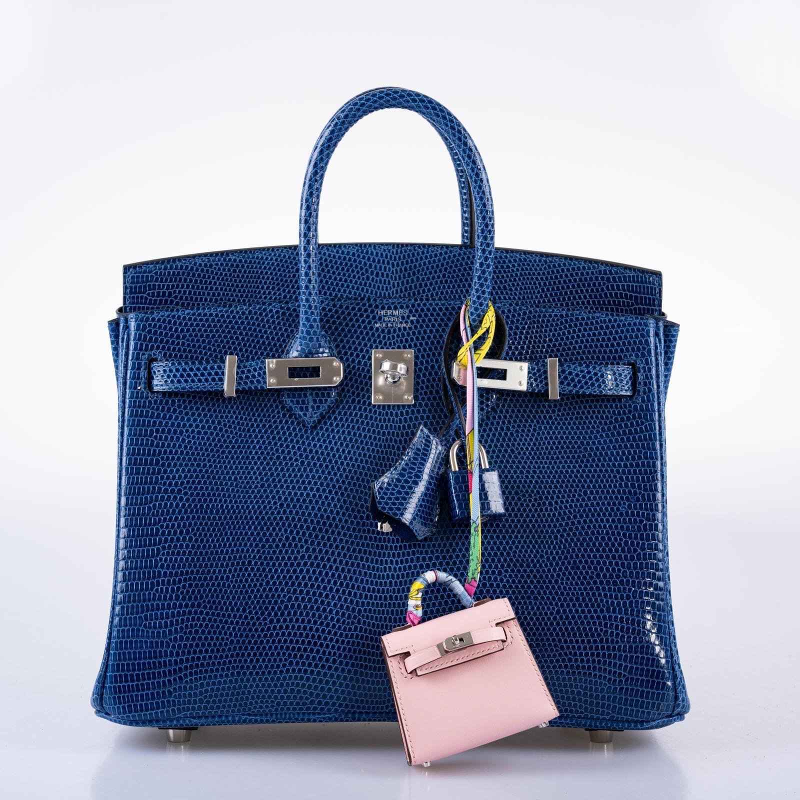 Hermès Micro Kelly Twilly Bag Charm Rose Sakura Tadelakt Palladium Hardware