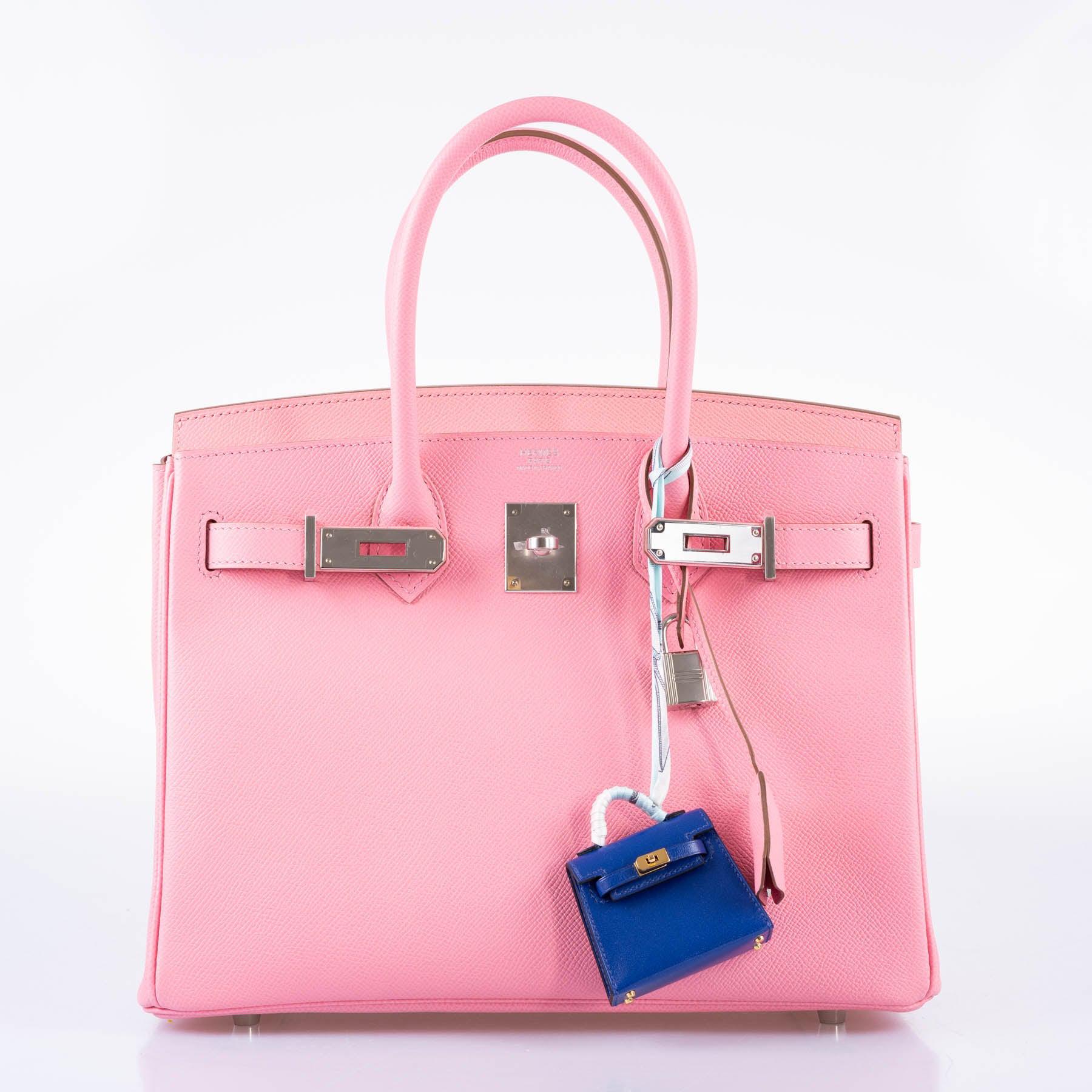 Hermès Micro Kelly Twilly Charm Blue Electric Tadelakt Gold Hardware