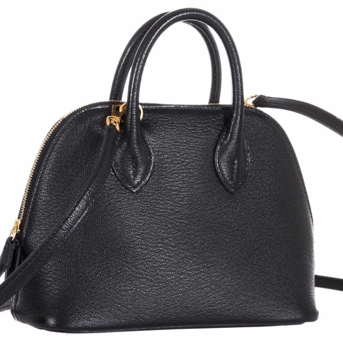 Hermès Mini Bolide 1923 Noir Mysore Chèvre Gold Hardware