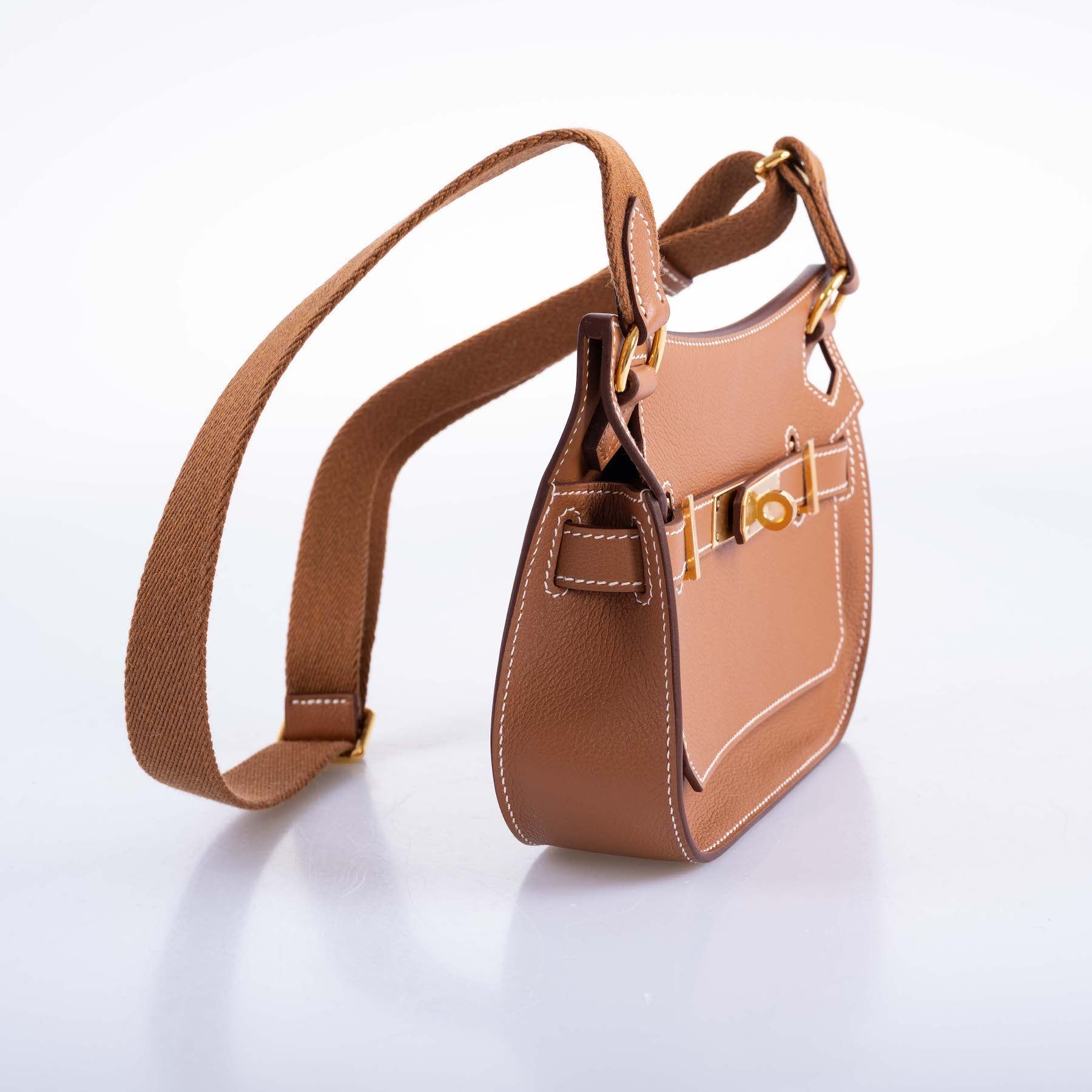 Hermès Mini Jypsiere Gold Evercolor Gold Hardware