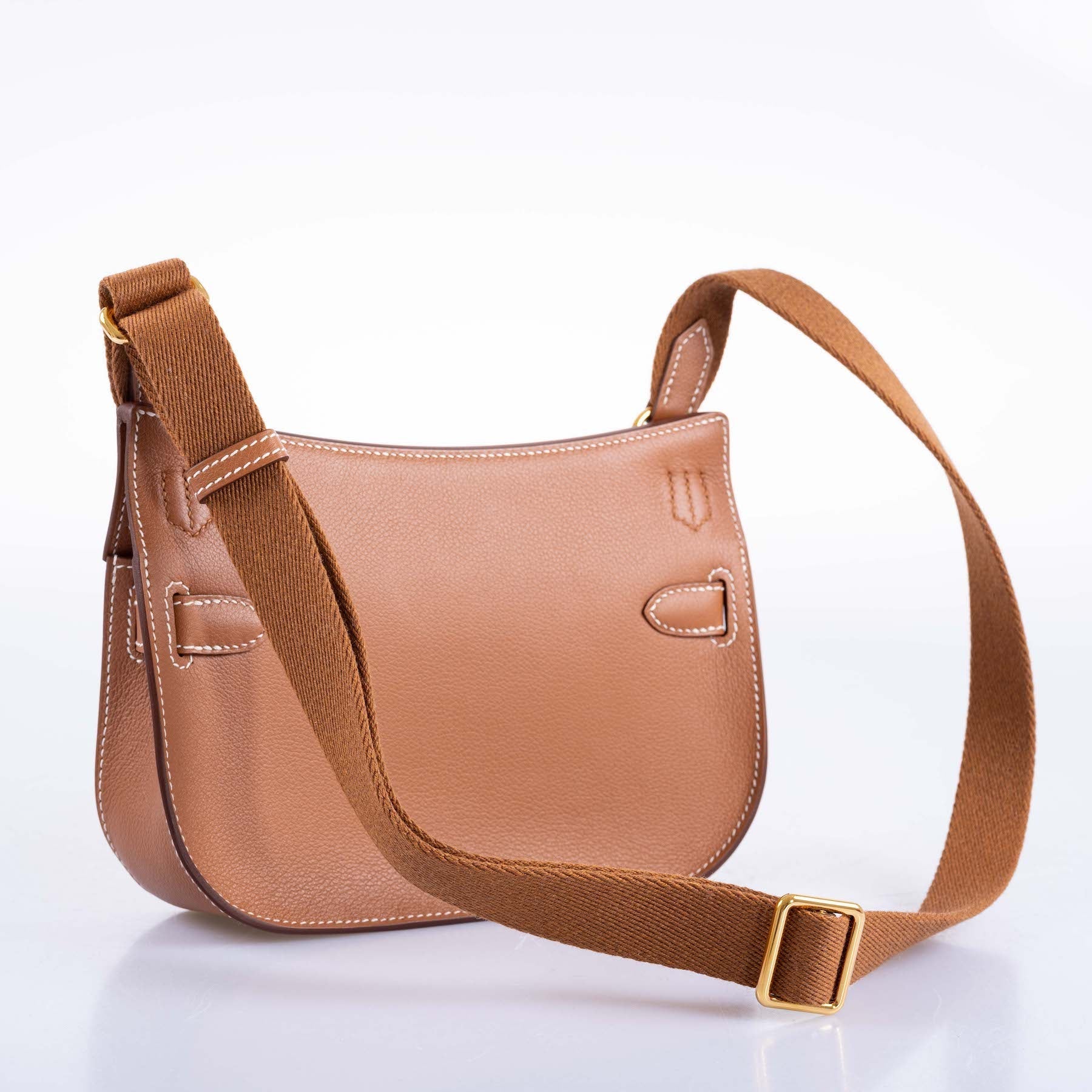 Hermès Mini Jypsiere Gold Evercolor Gold Hardware