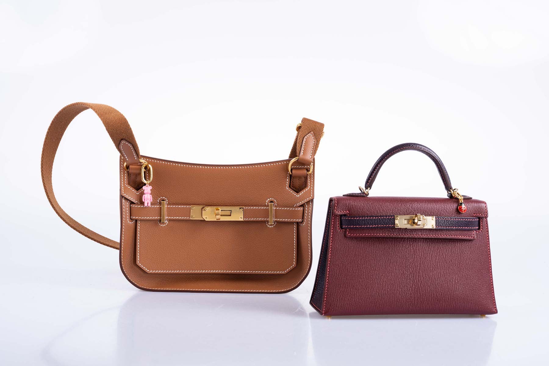 Hermès Mini Jypsiere Gold Evercolor Gold Hardware