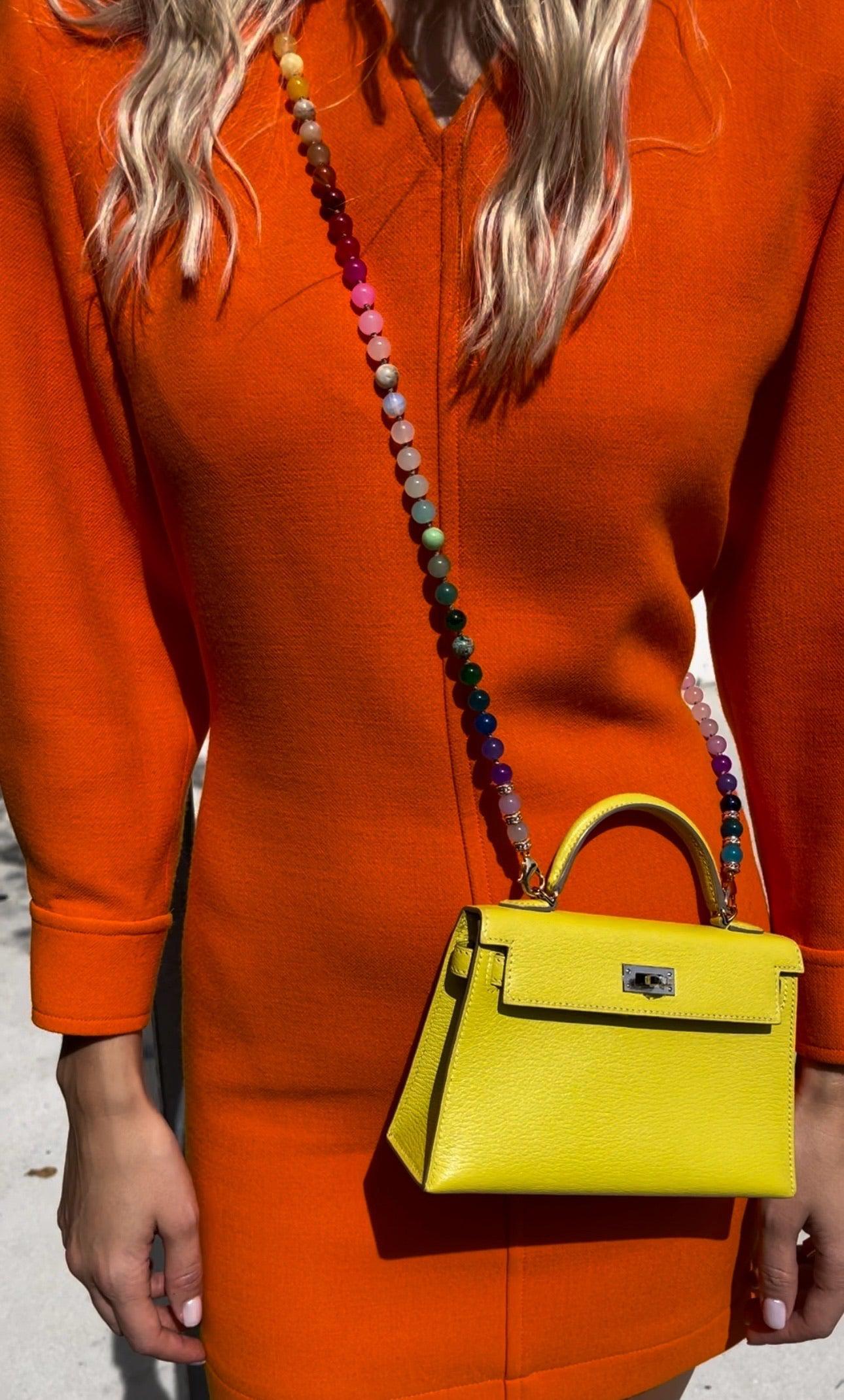 Hermès Mini Kelly 20 Lime Chèvre Palladium Hardware