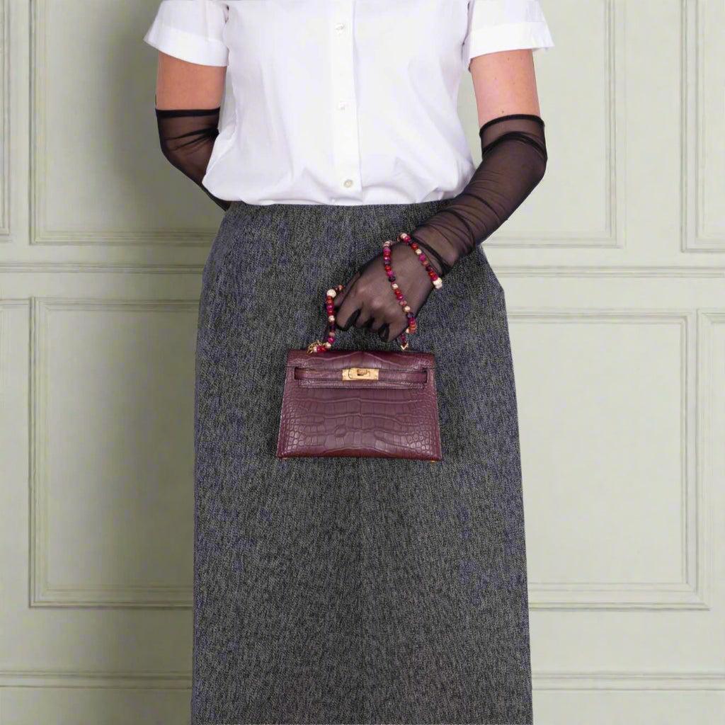 Hermès Mini Kelly II 20 Bordeaux Matte Alligator Gold Hardware