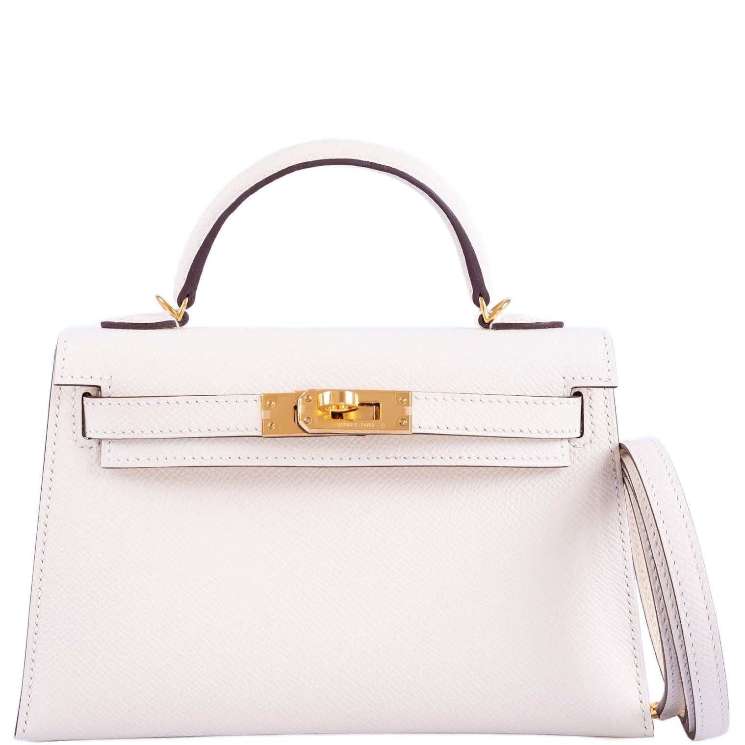 Hermès Mini Kelly II 20 Sellier Nata Epsom Gold Hardware