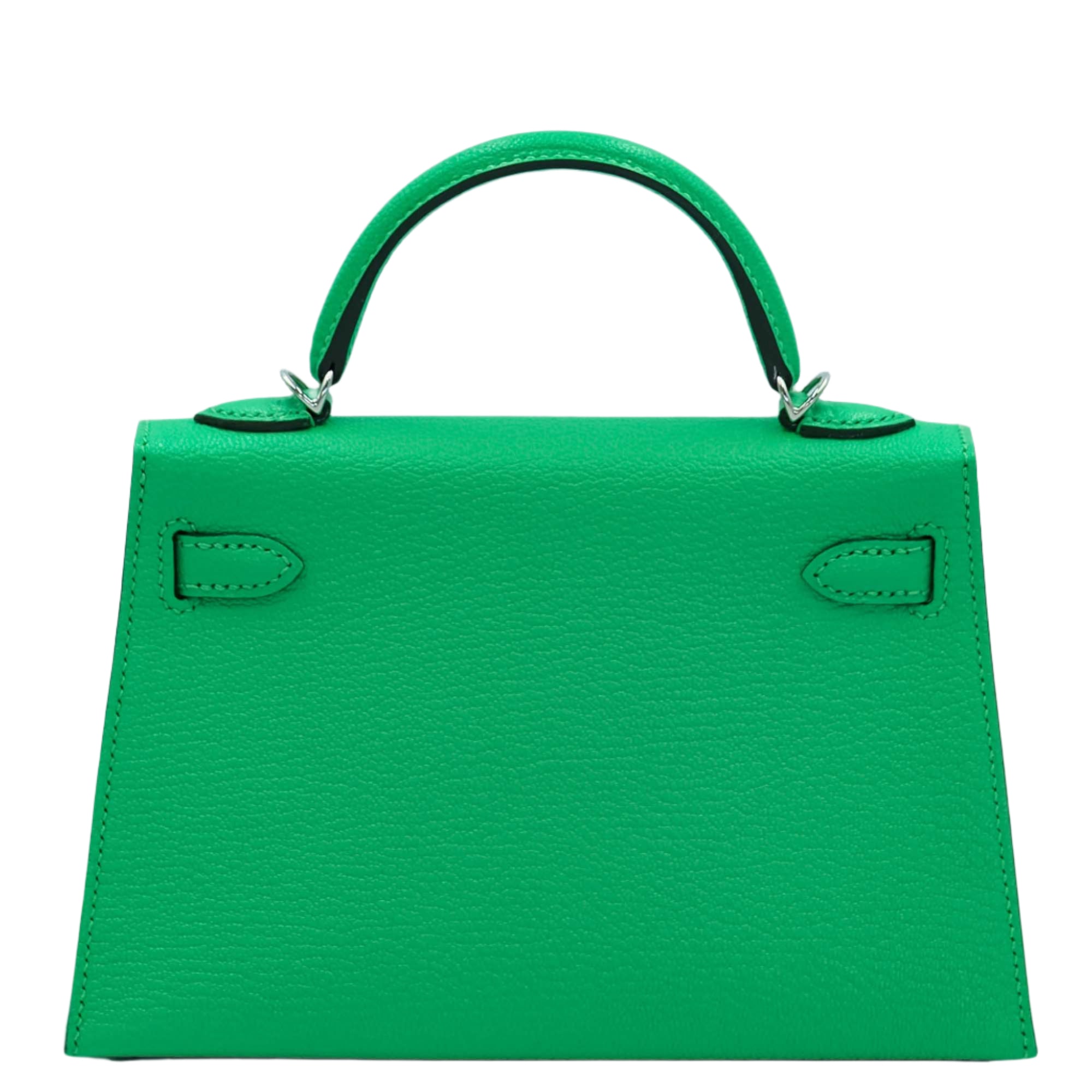 Hermès Mini Kelly II Sellier 20 Vert Comics Chèvre Mysore Palladium Hardware