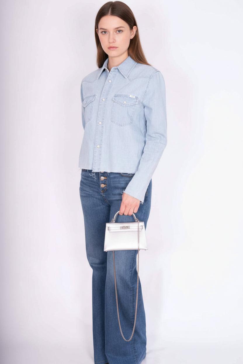 Hermès Mini Kelly II Sellier Argent Chèvre Chamkilight Palladium Hardware