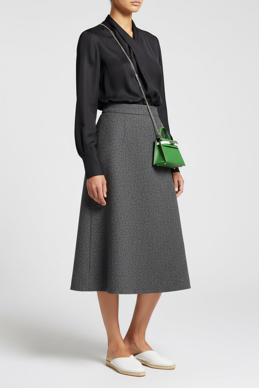 Hermès Mini Kelly II Tri-Color Vert Yucca, Vert Fizz and Étoupe Epsom Palladium Hardware