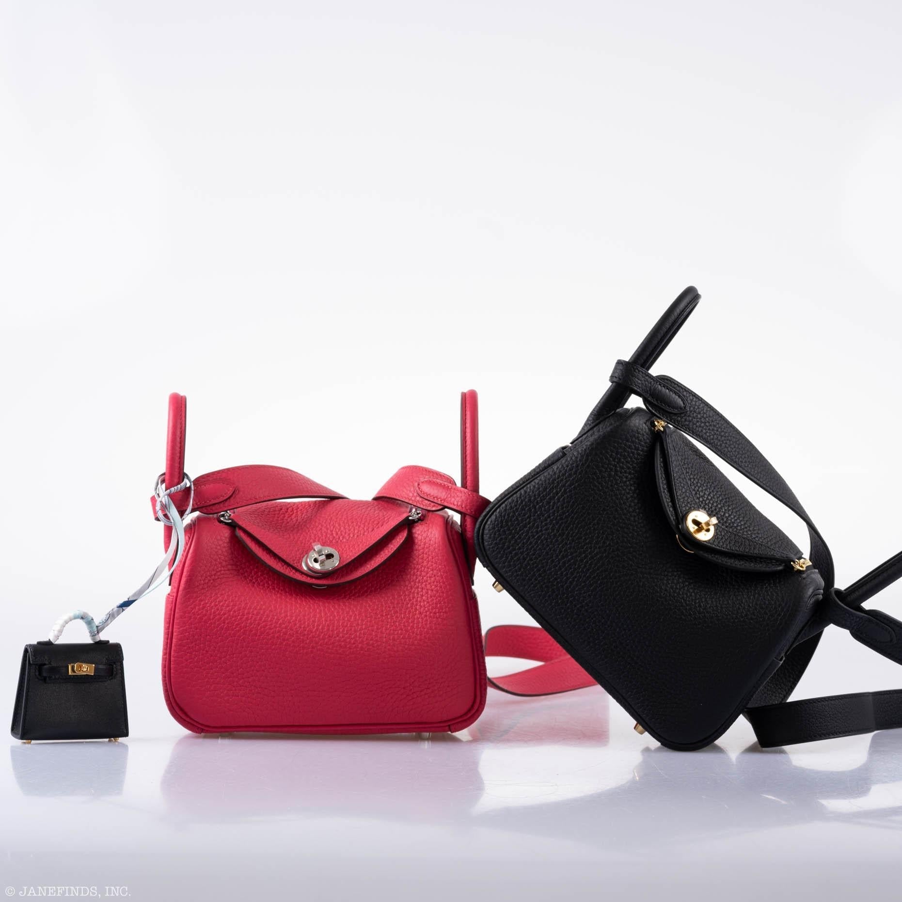 Hermès Mini Lindy 20 Rose Extreme Clemence Palladium Hardware