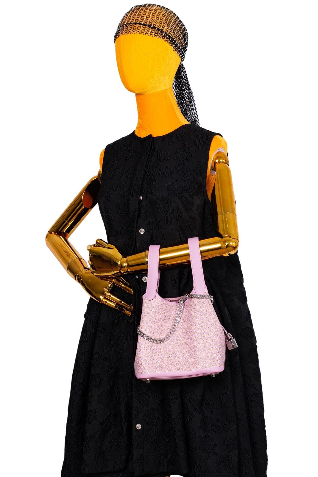 Hermès Mini Lucky Daisy Picotin Lock 18 Mauve Sylvestre Swift Palladium Hardware