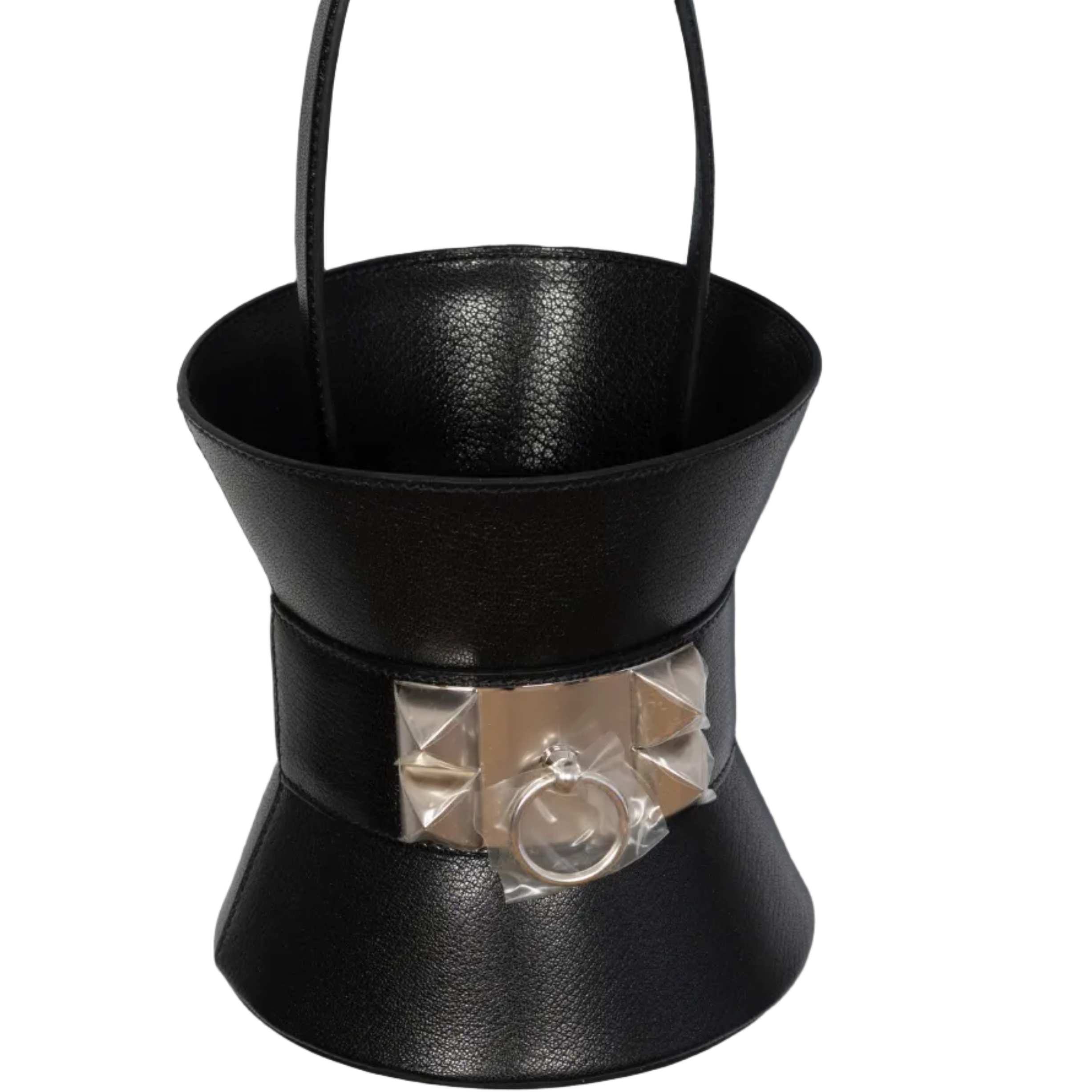 Hermès Mini Medor Bucket Bag Noir Chèvre Palladium Hardware