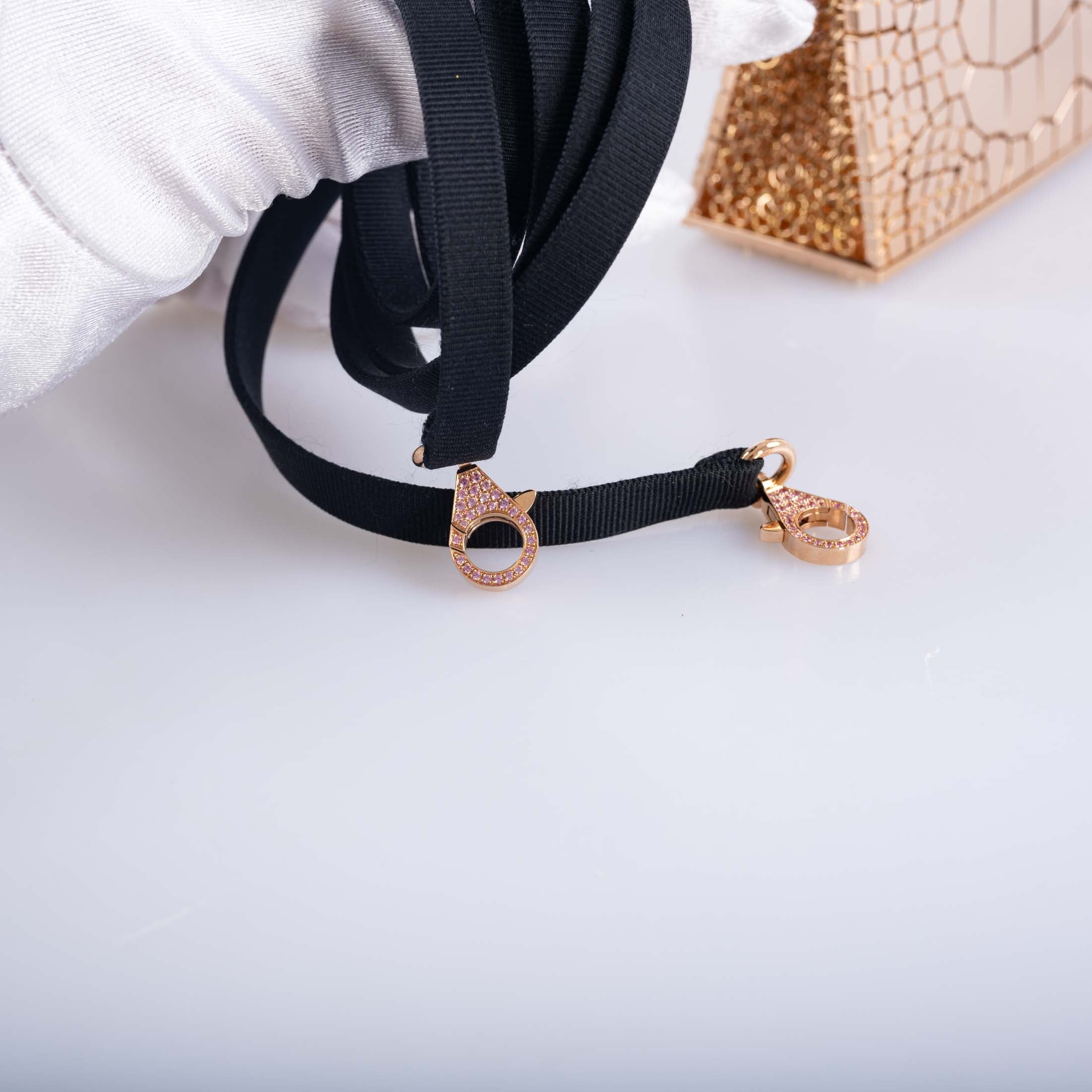 Hermès Mini Sac Bijou Kelly 18K Rose Gold 80ct Pink Sapphire Pierre Hardy