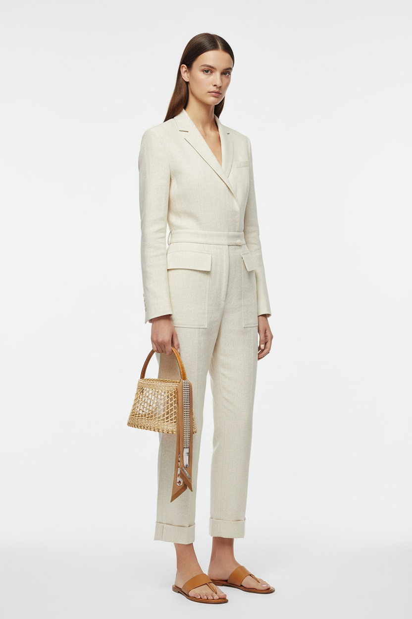 Hermès Picnic Sabot Osier Wicker & Barenia Leather