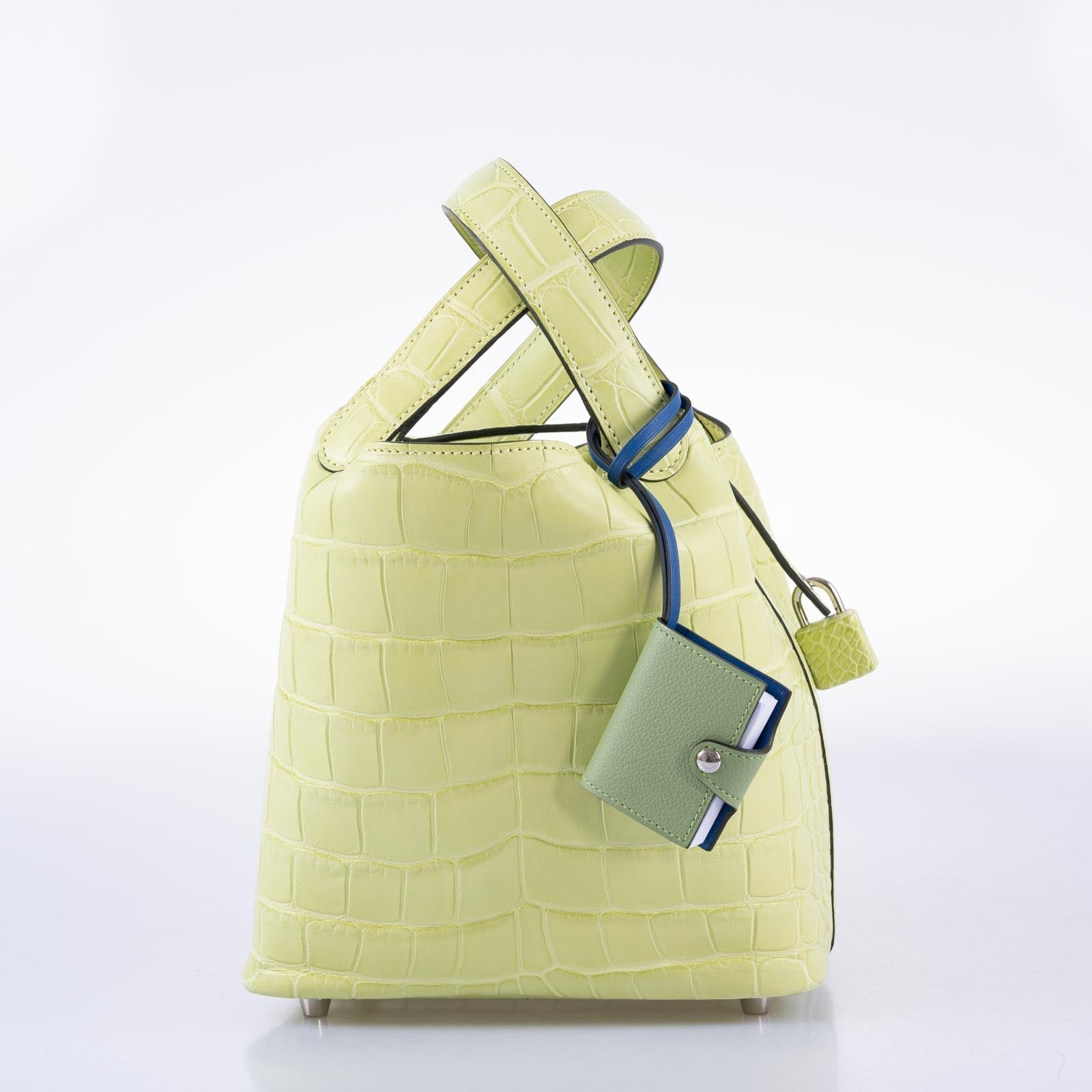 Hermès Picotin Lock 18 Jaune Bourgeon Matte Alligator Palladium Hardware