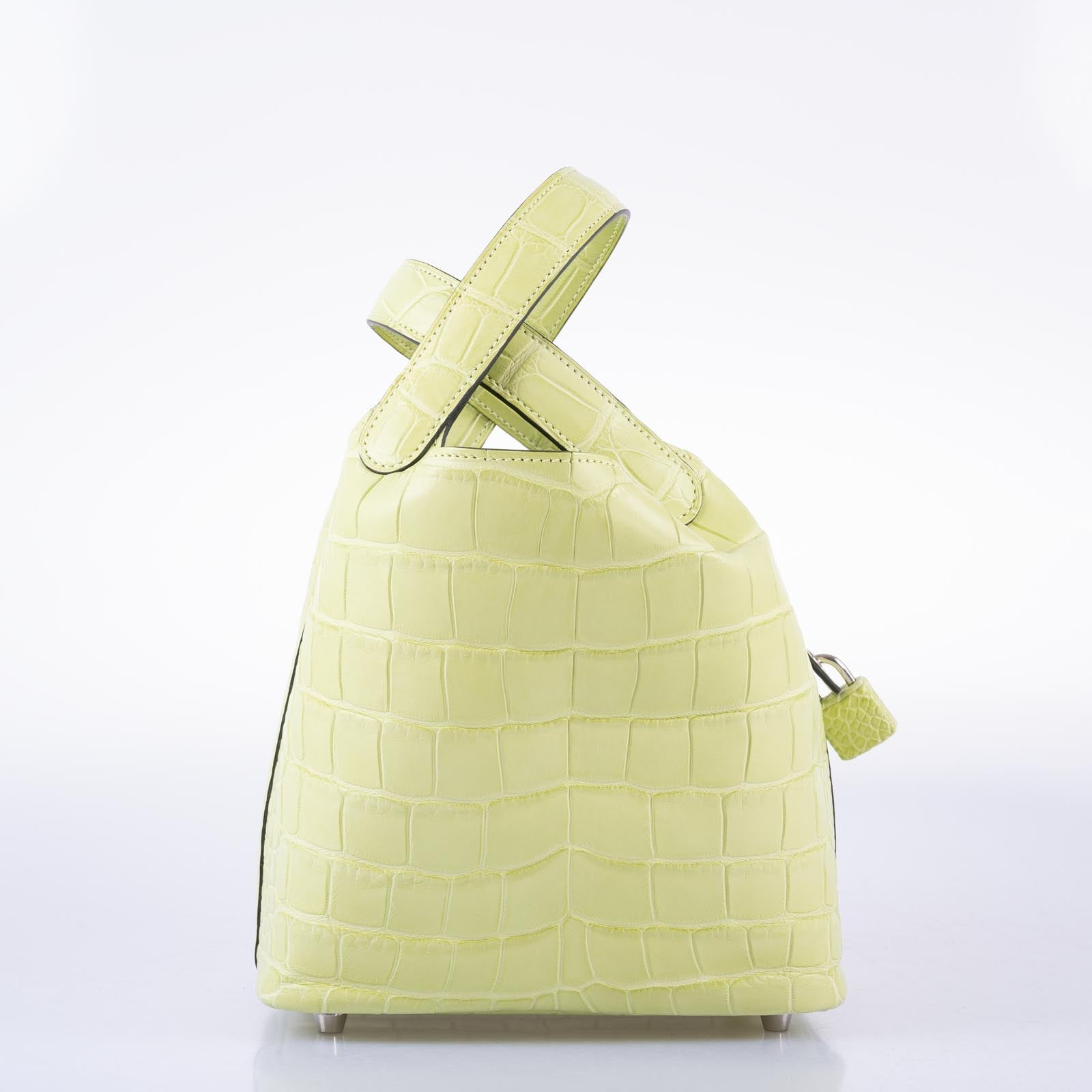 Hermès Picotin Lock 18 Jaune Bourgeon Matte Alligator Palladium Hardware