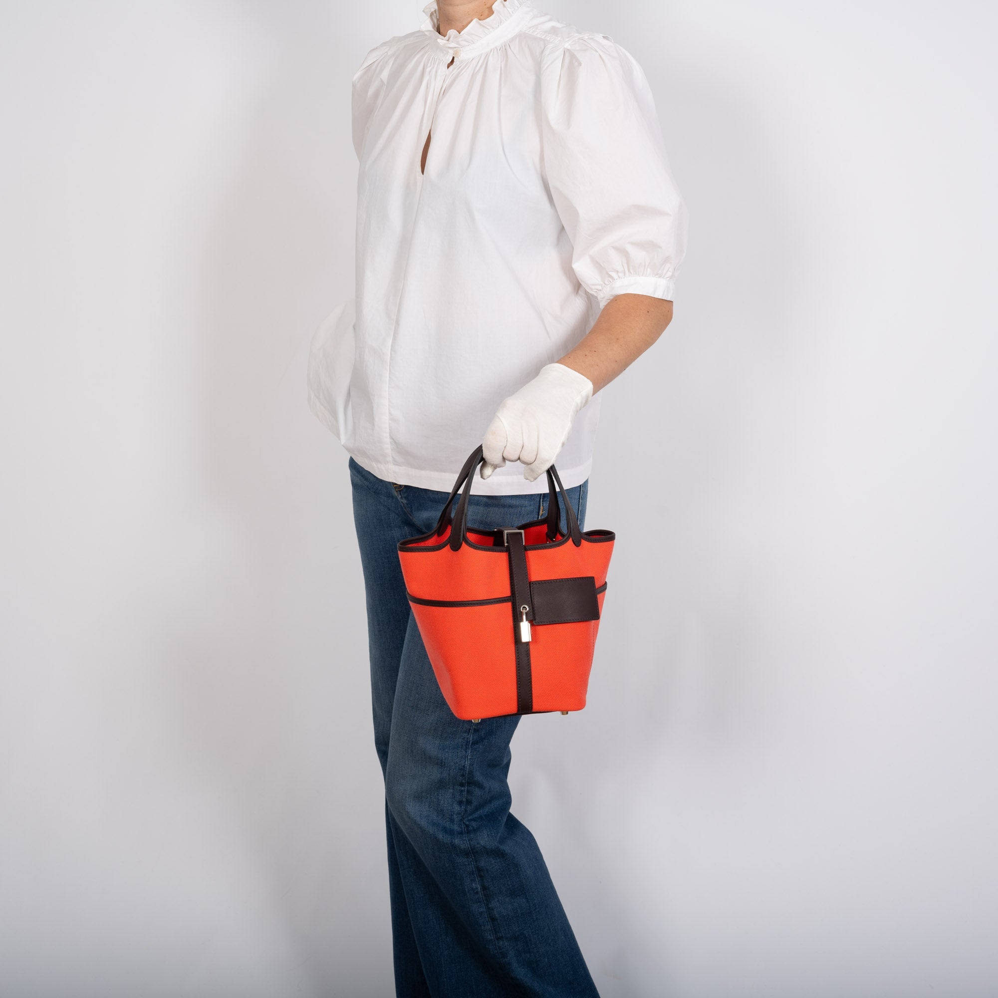 Hermès Picotin Lock 18 Toile Goeland Swift Cargo Rouge Sellier Rose Texas Palladium