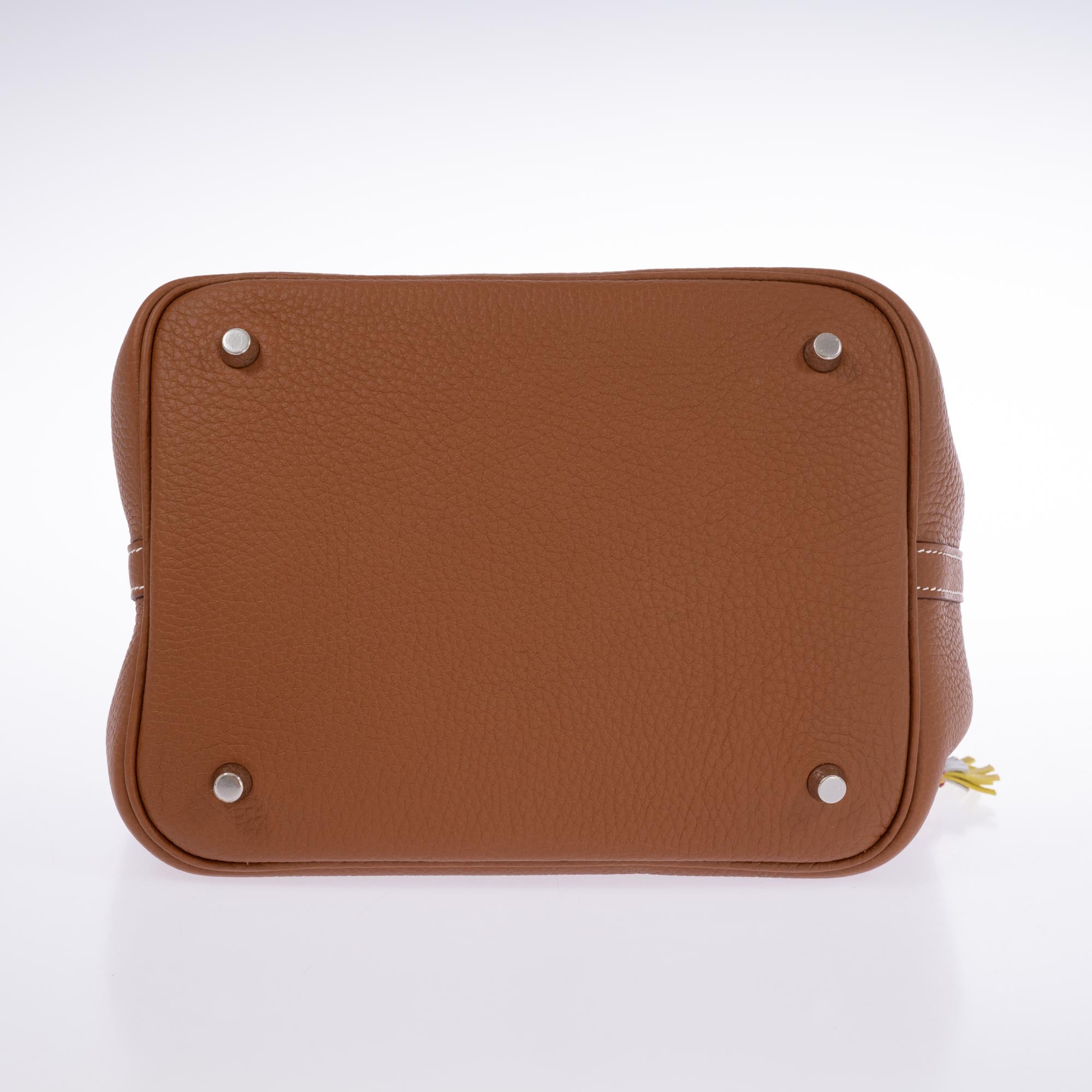 Hermès Picotin Lock 22 Gold Taurillon Clemence with Palladium Hardware