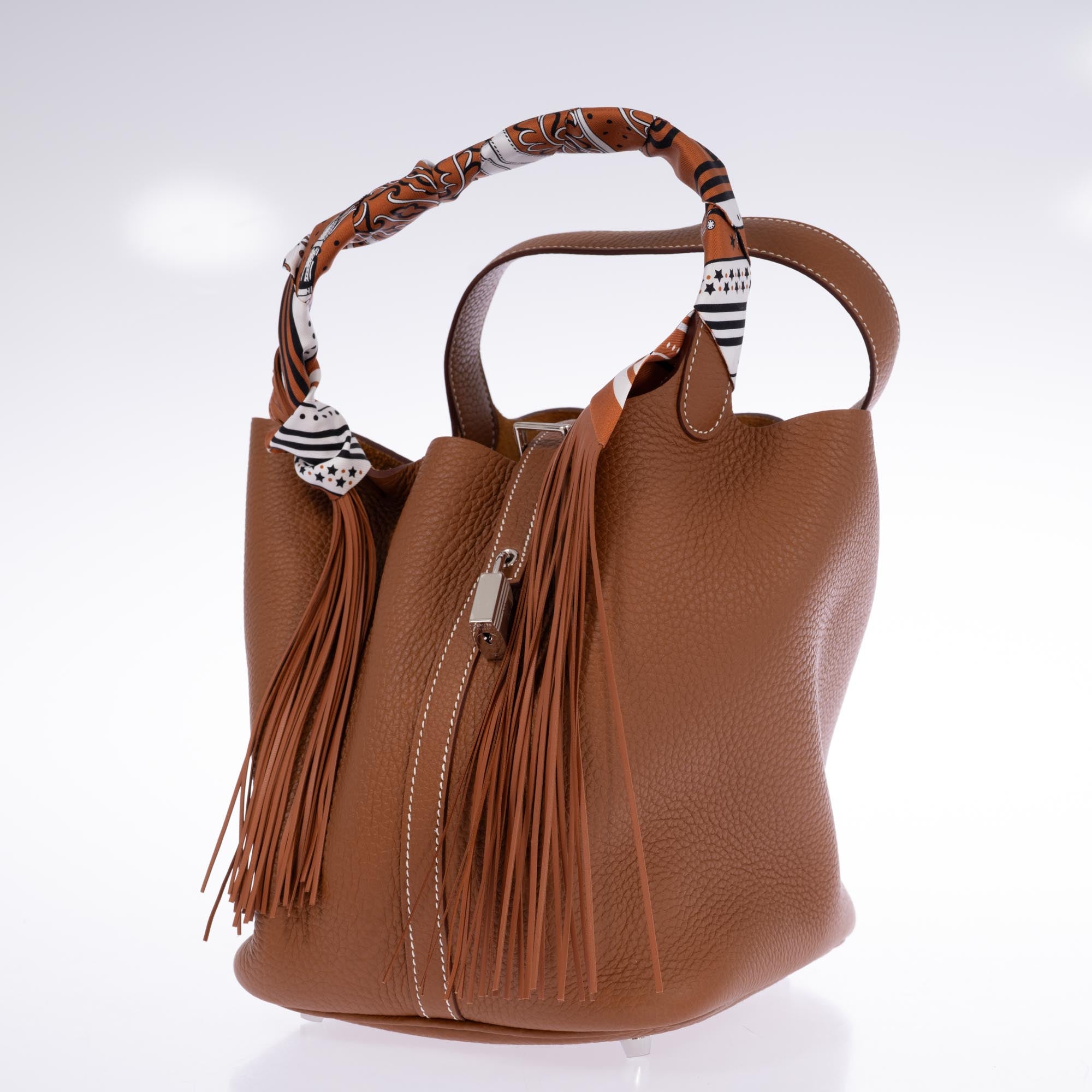 Hermès Picotin Lock 22 Gold Taurillon Clemence with Palladium Hardware