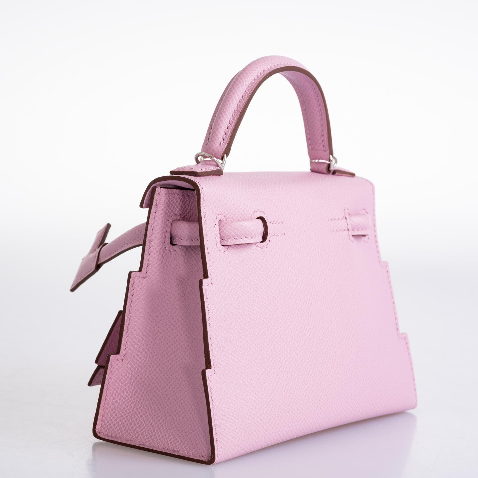 Hermès Picto Kelly Doll Quelle Idole Mauve Sylvestre, Lime, Nata and Chai Epsom Palladium Hardware