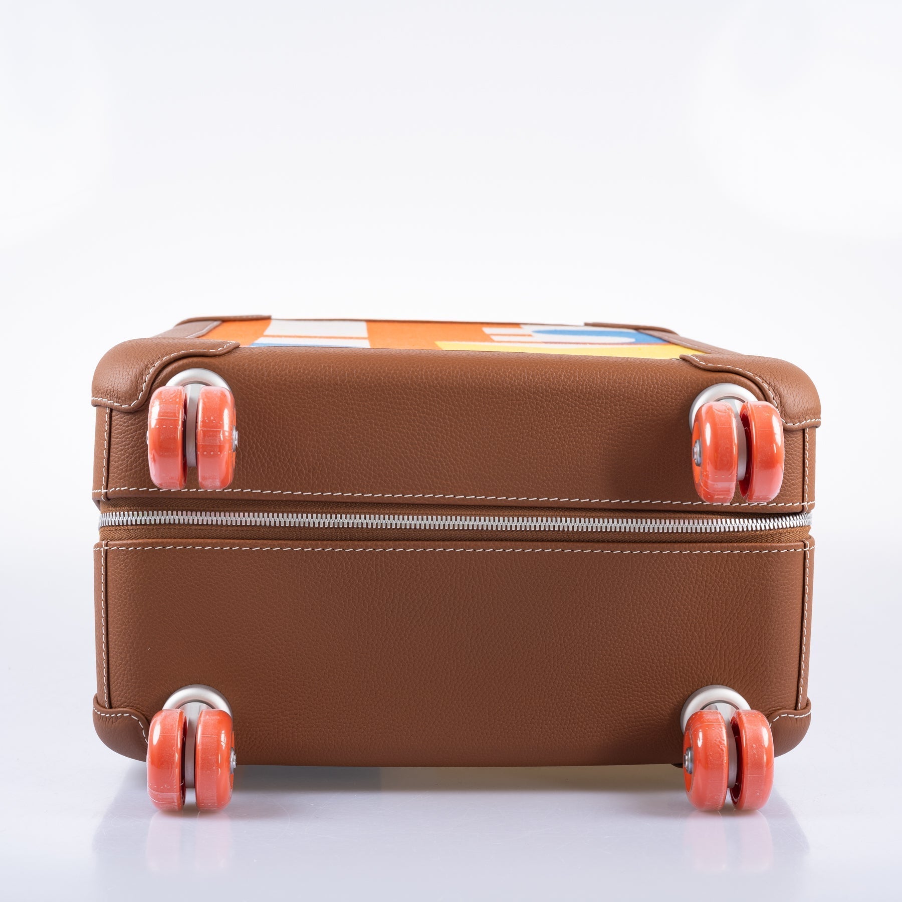 Hermès R.M.S. Trolley Multicolor Print Canvas and Fauve Taurillon Regate