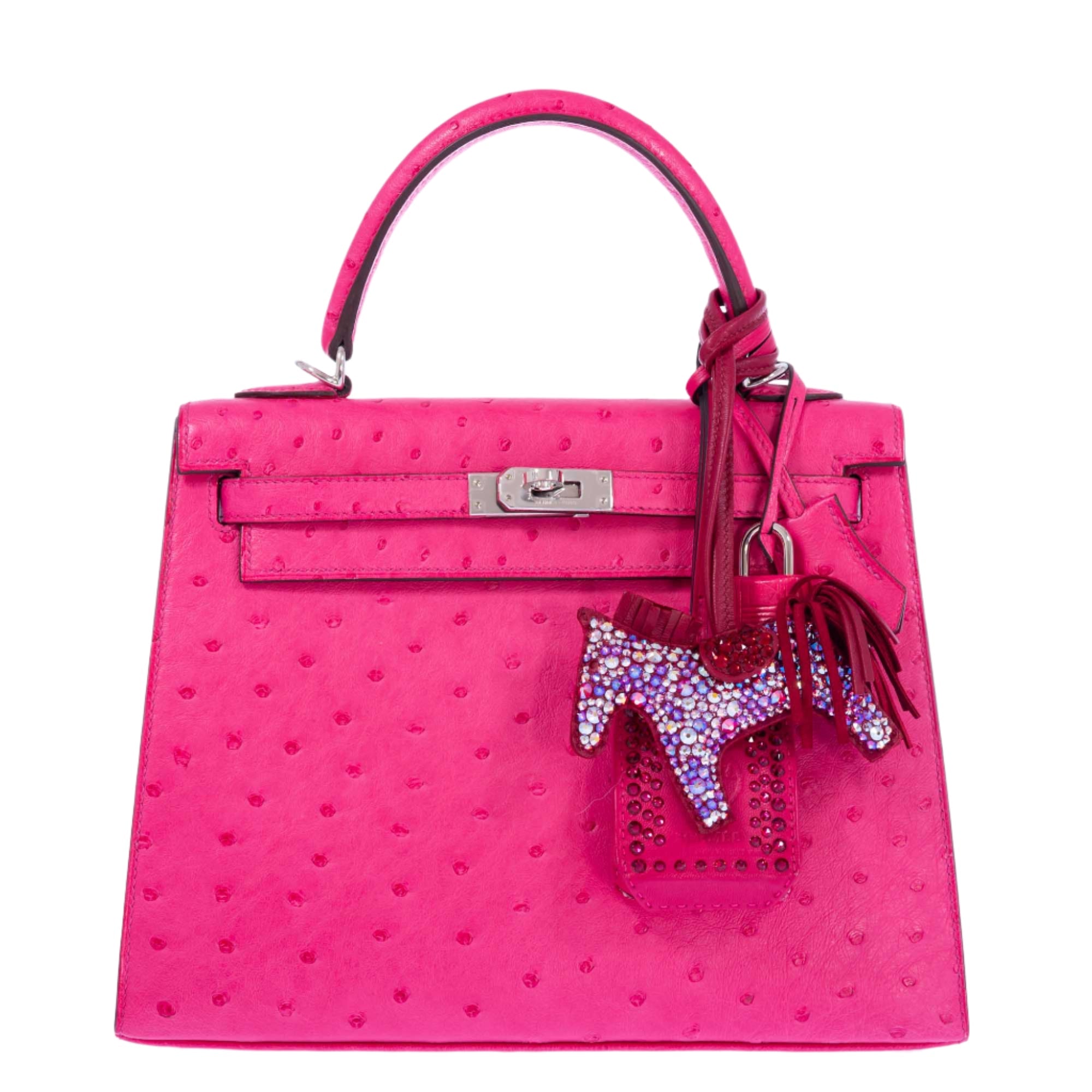 Hermès Rodeo Charm PM Rubis Custom Swarovski Crystal