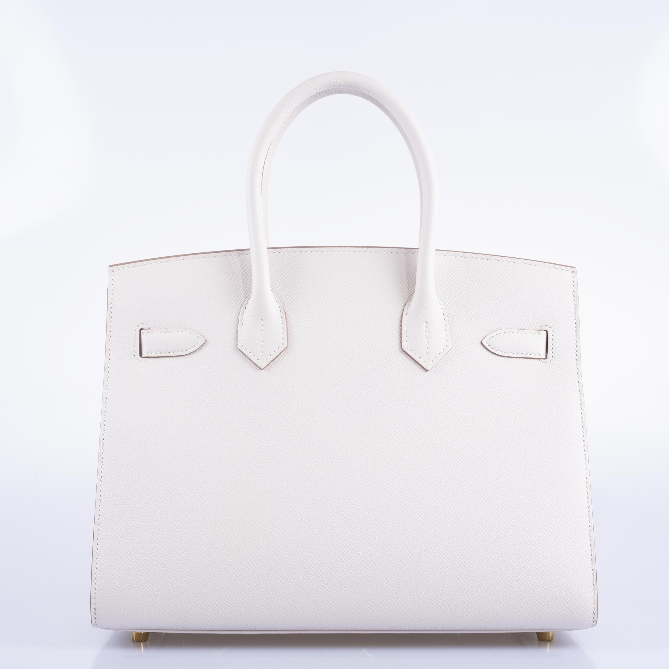 Hermes Sellier Birkin 30 Gris Pale Epsom Gold Hardware