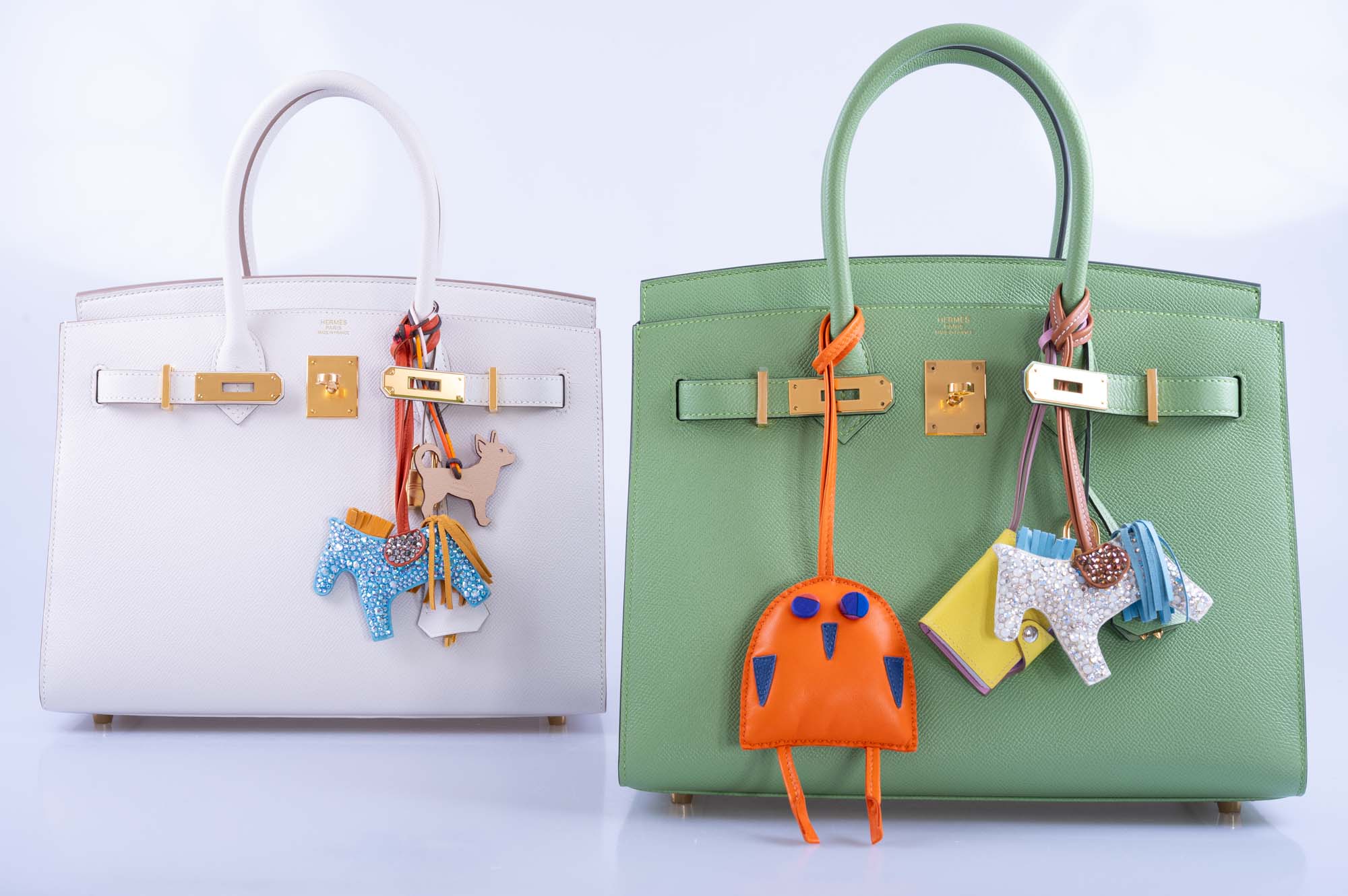 Hermès Sellier Birkin 30 Vert Criquet Epsom Gold Hardware