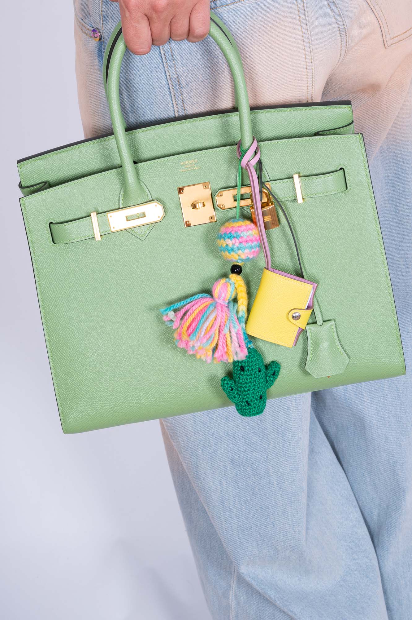 Hermès Sellier Birkin 30 Vert Criquet Epsom Gold Hardware