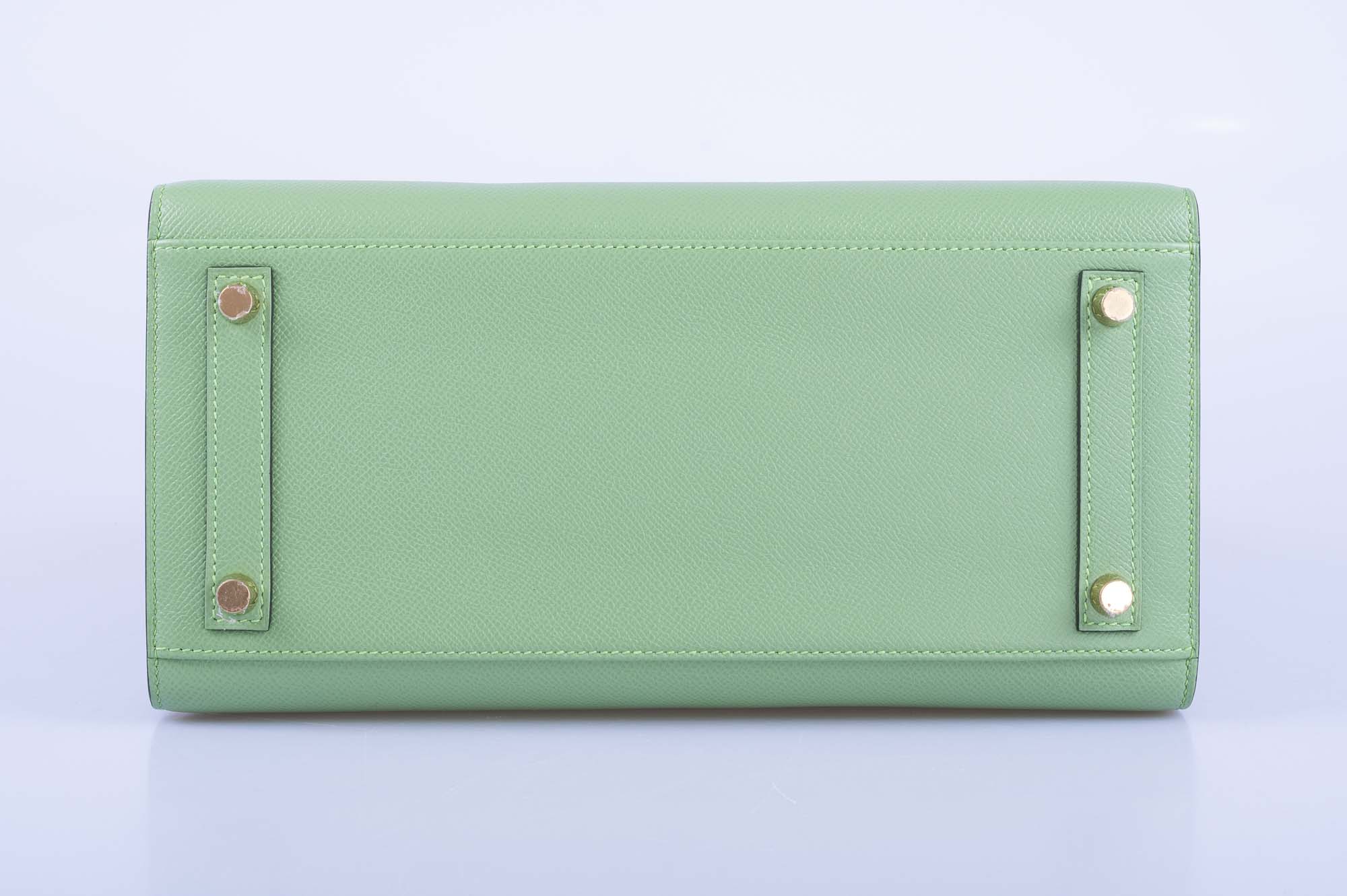 Hermès Sellier Birkin 30 Vert Criquet Epsom Gold Hardware