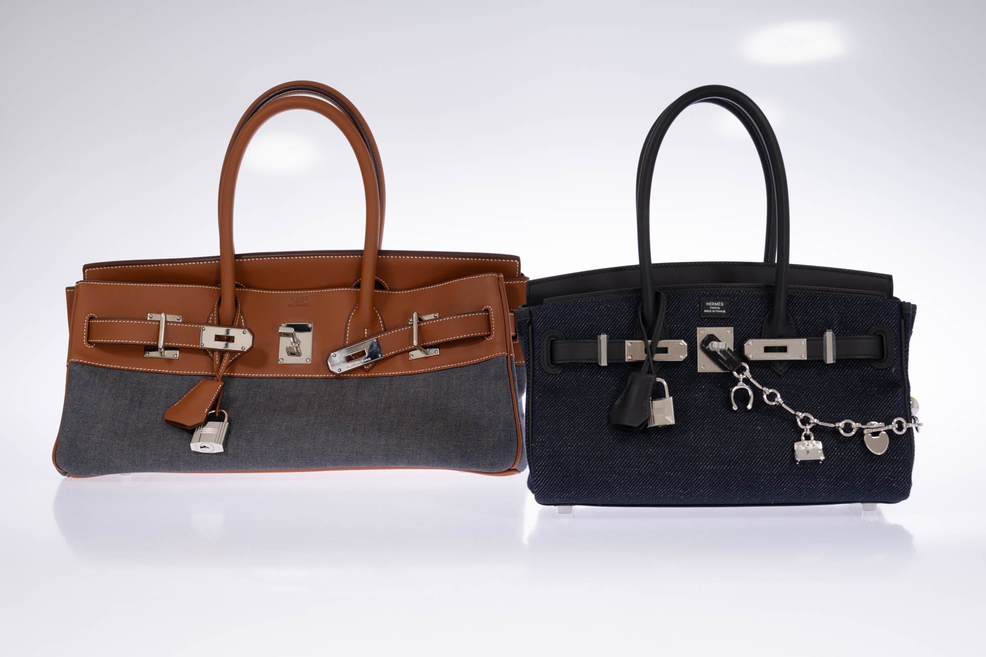 Hermès Shoulder Birkin Light 29 Dark Denim/Noir Swift Palladium Hardware