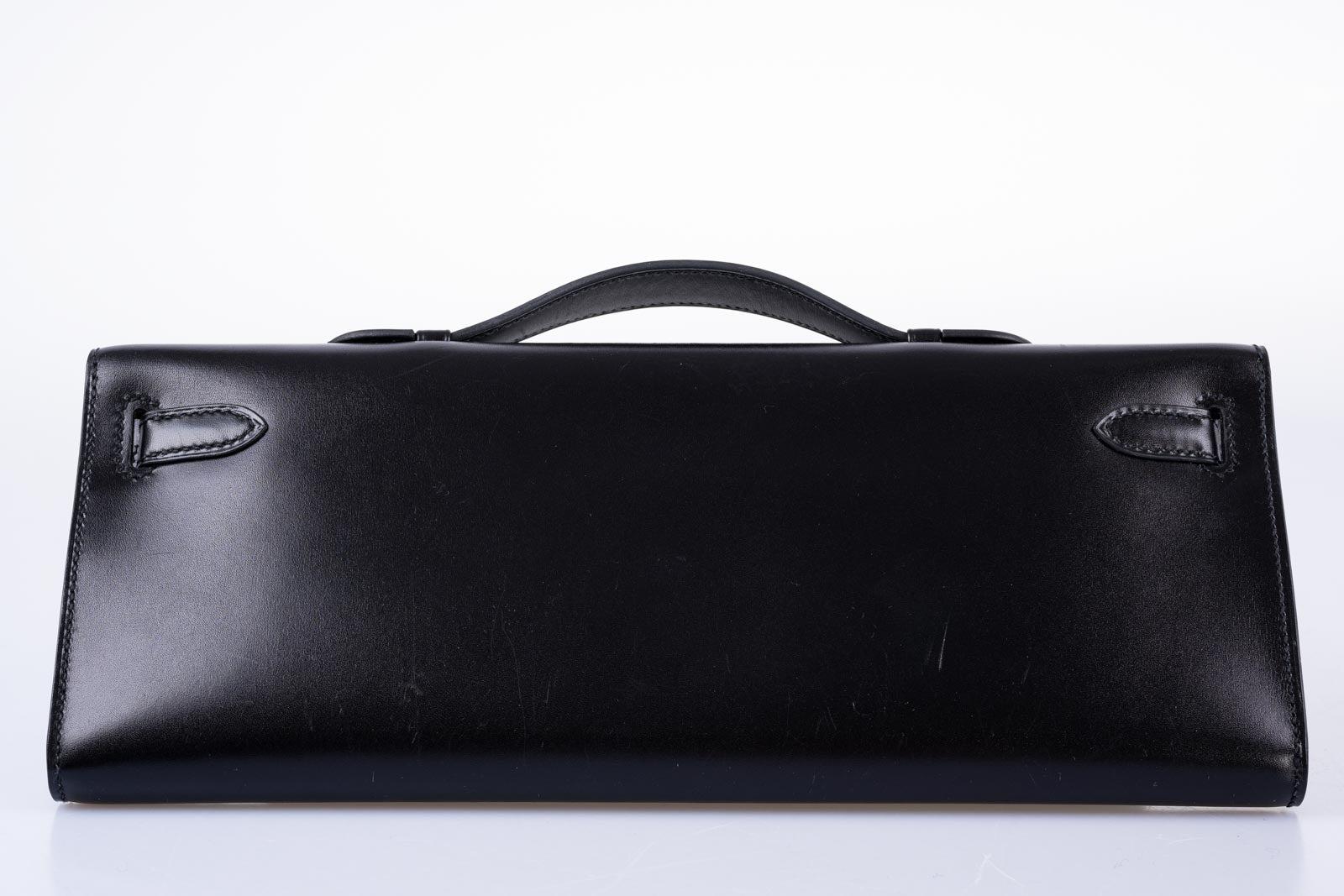 Hermès So Black Feather Kelly Cut Black Box PVD Hardware