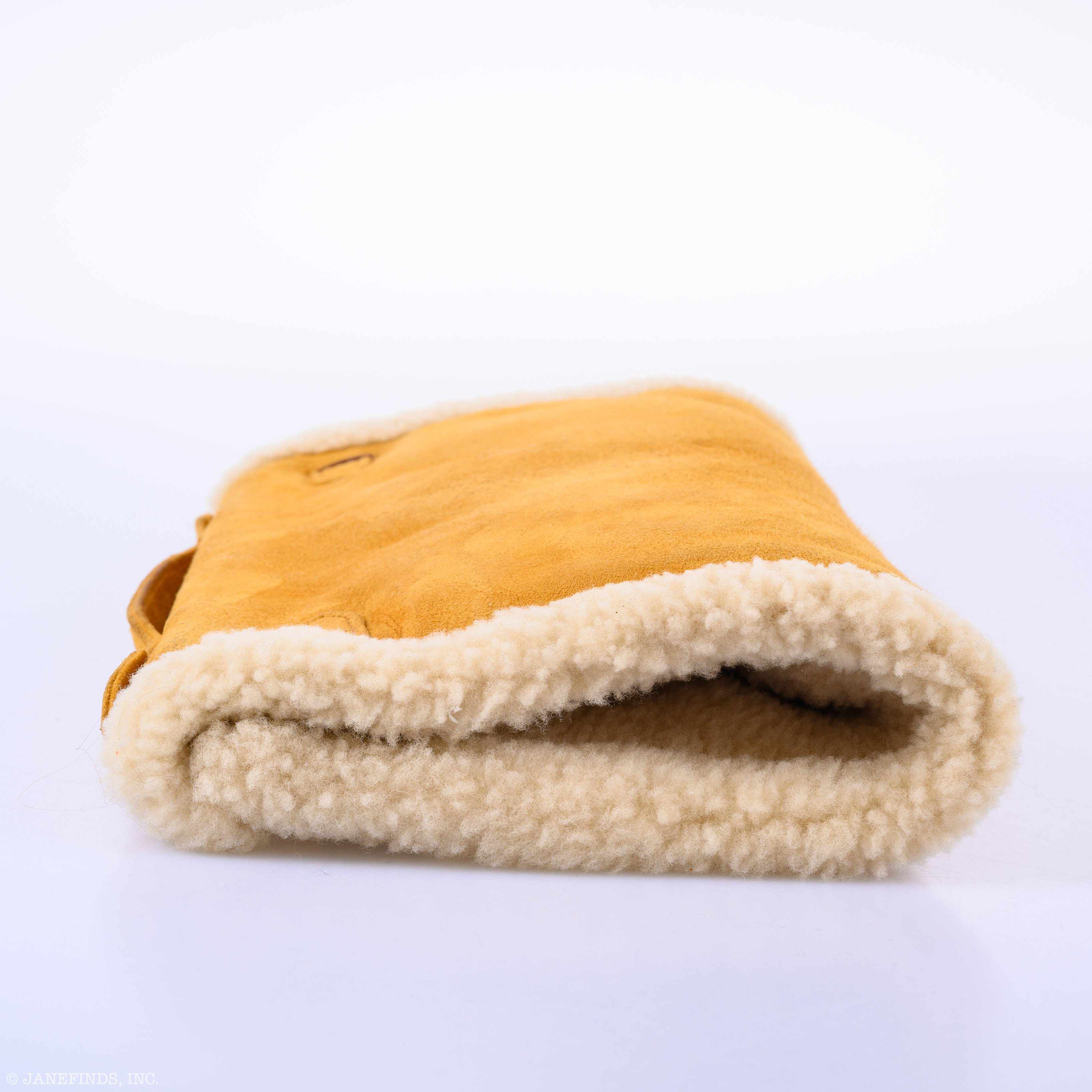 Hermès Teddy Kelly Muff Sable Doblis Suede & Mouton Shearling Palladium Hardware