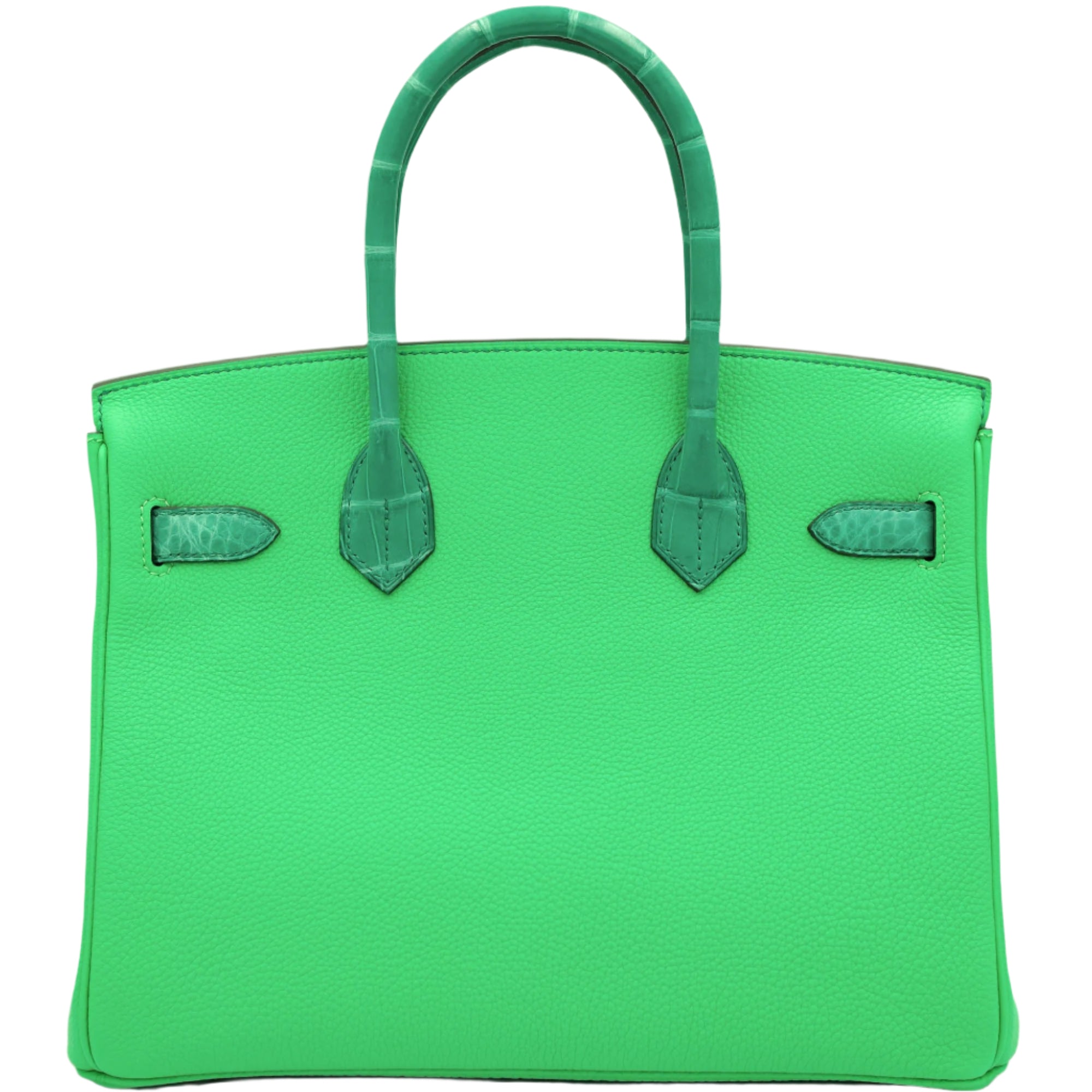 Hermès Touch Birkin 30 Vert Jade Matte Nilo Crocodile and Vert Comics Togo Palladium Hardware