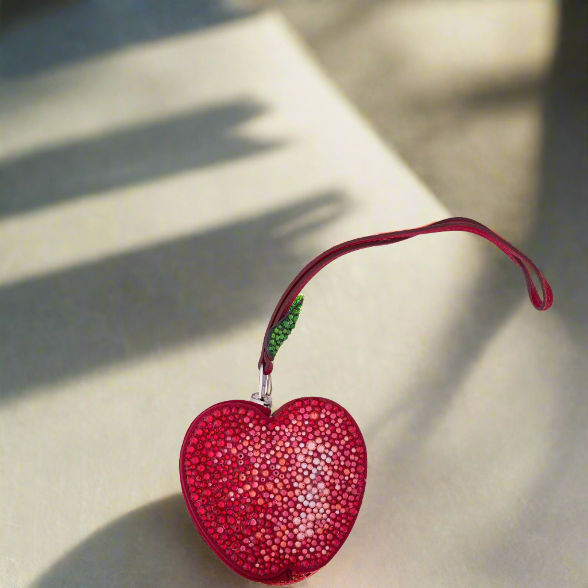Hermès Tutti Frutti Apple Charm Coin Purse Custom Swarovski