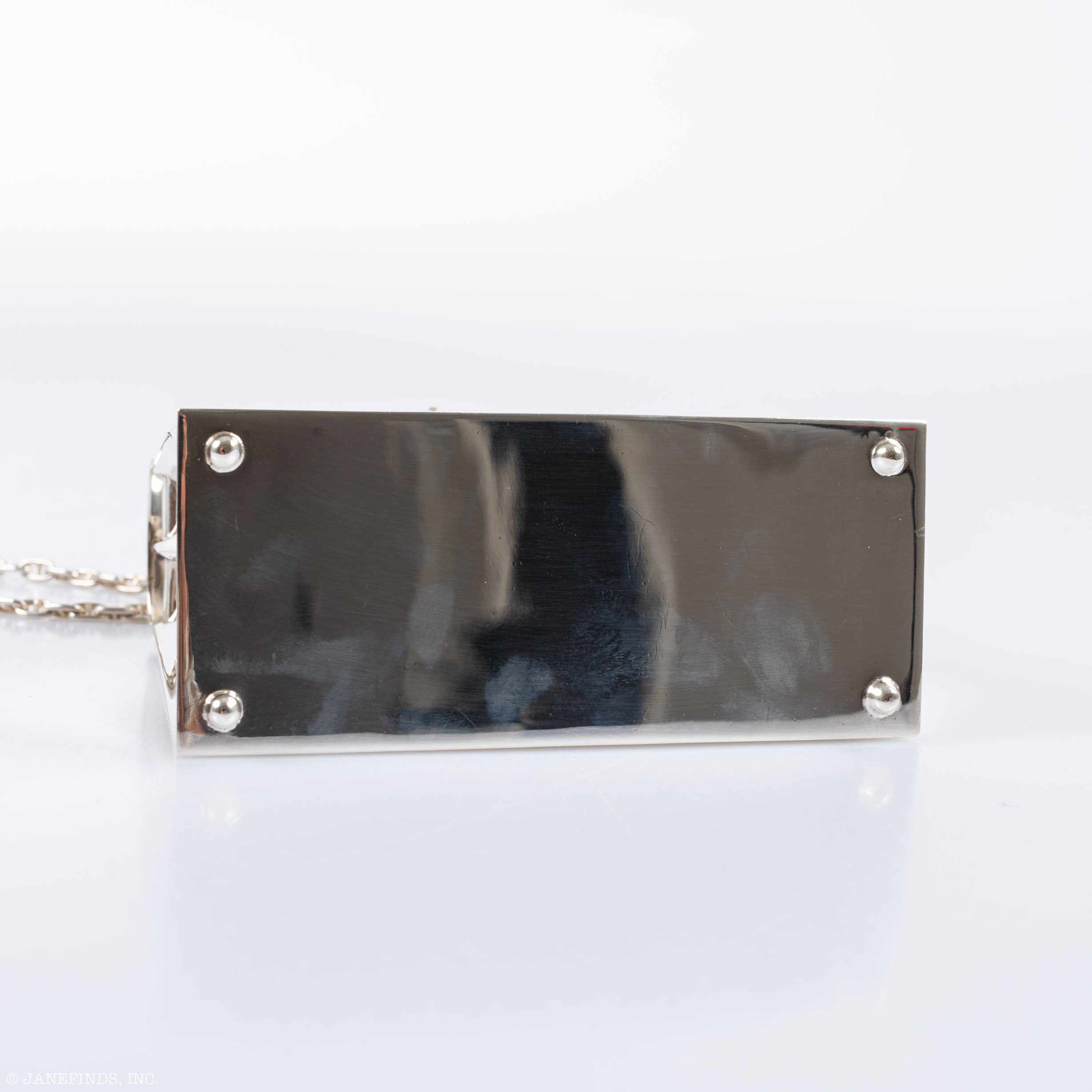Hermès Ultra-Rare Mini Kelly in Sterling Silver, 1990s