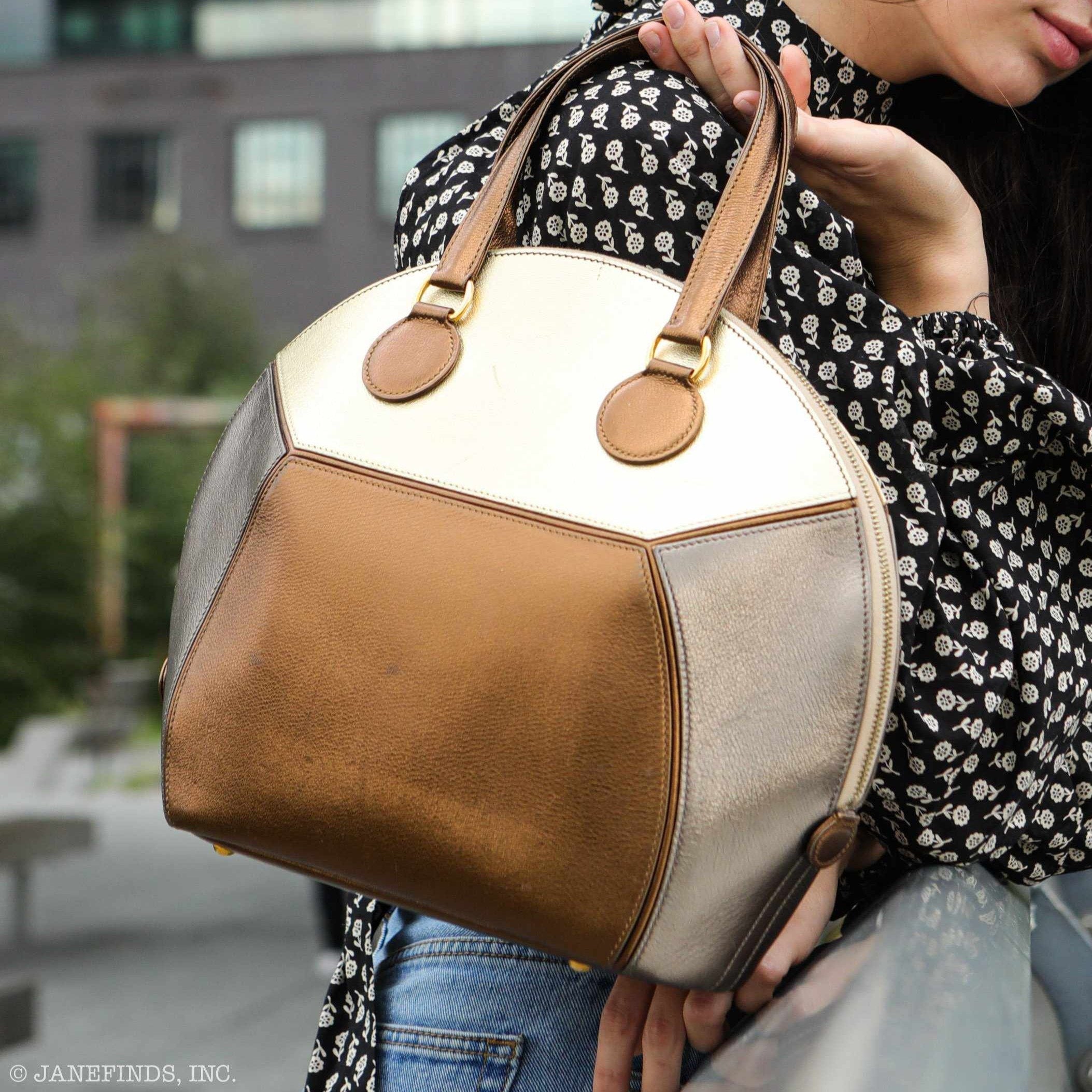 Hermès Unique Il de Shiki Metallic Gold, Copper, and Bronze Agneau Lambskin Gold Hardware