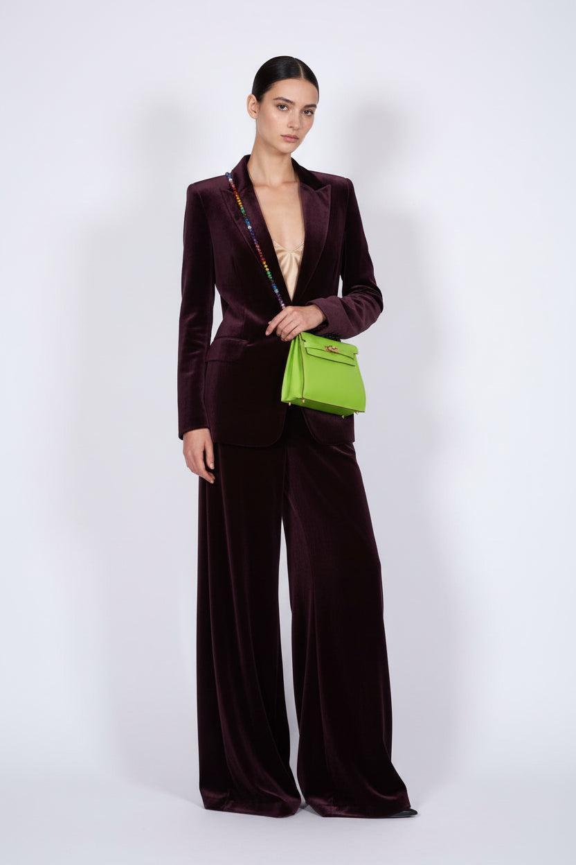 JaneFinds Beaded Semi-Precious Stone Crossbody Chain