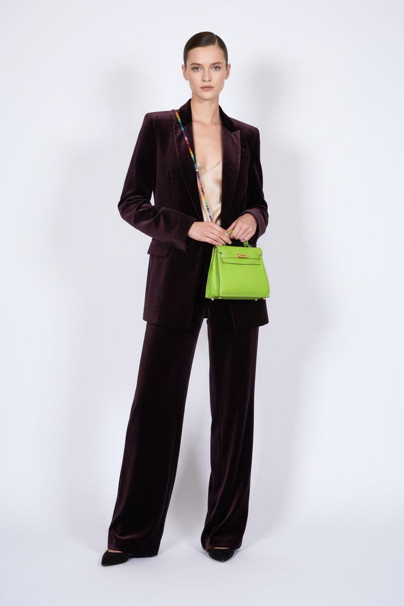 JaneFinds Beaded Semi-Precious Stone Crossbody Chain